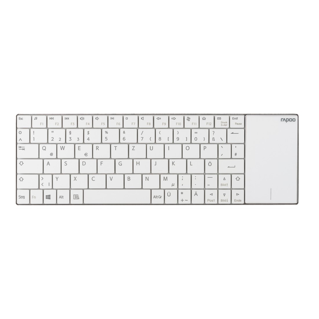 Rapoo Tastatur ➥ (Fn-Tasten-Touchpad) GHz 2.4 »E2710 | UNIVERSAL Multimedia-Tastatur, XXL 3 Jahre Wireless Verbindung«, Garantie kabellose