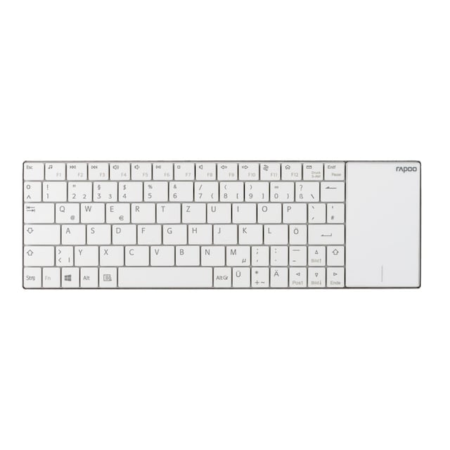 Rapoo Tastatur »E2710 kabellose Multimedia-Tastatur, 2.4 GHz Wireless  Verbindung«, (Fn-Tasten-Touchpad) ➥ 3 Jahre XXL Garantie | UNIVERSAL