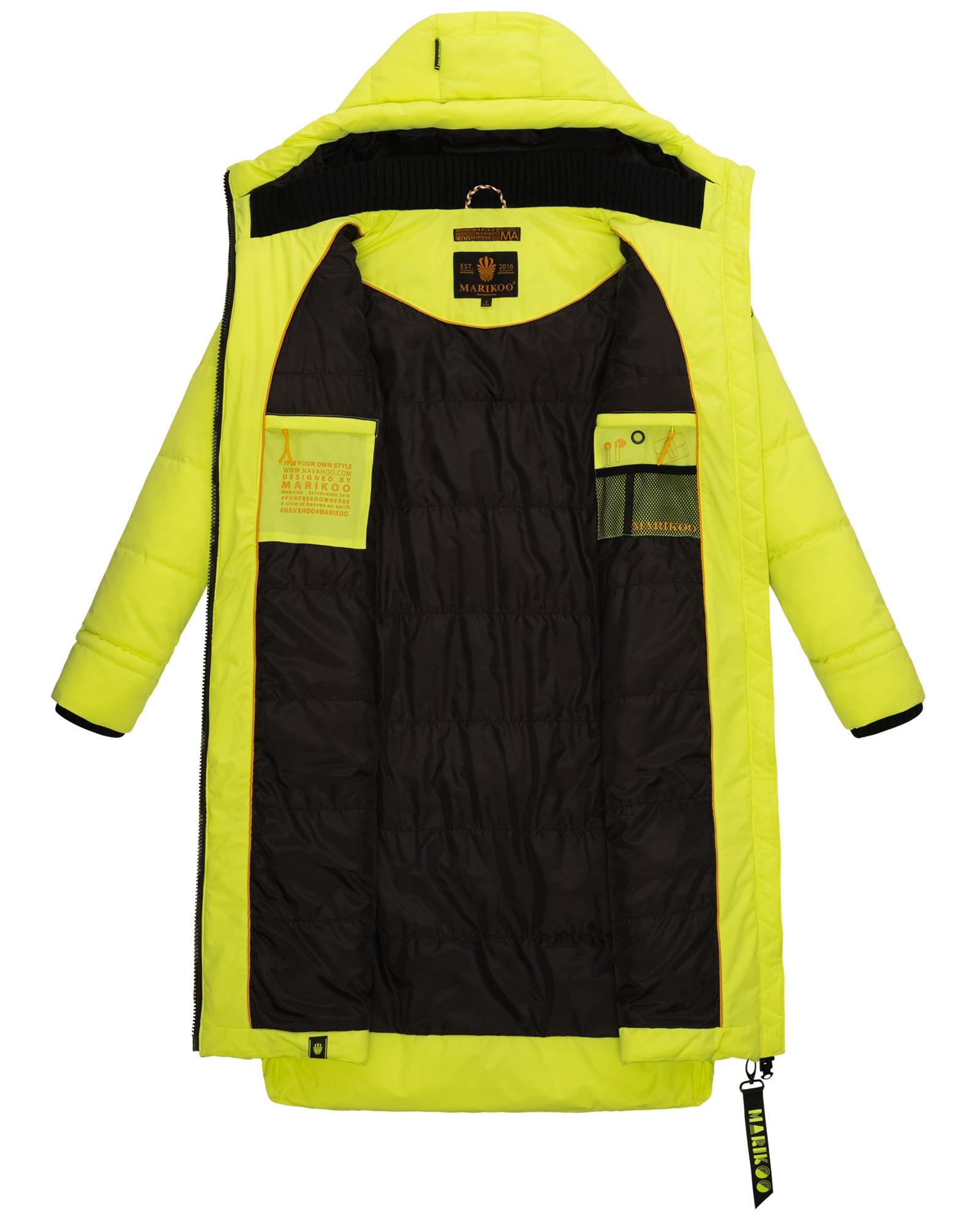 Marikoo Winterjacke »Marikoo Benikoo Damen lange Winterjacke B949«