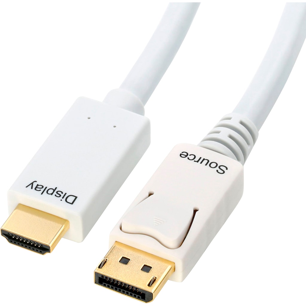 CSL Audio- & Video-Kabel »DisplayPort, HDMI Kabel, mehrfach geschirmt, verschiedene Längen«, HDMI-DisplayPort, HDMI-DisplayPort, 300 cm