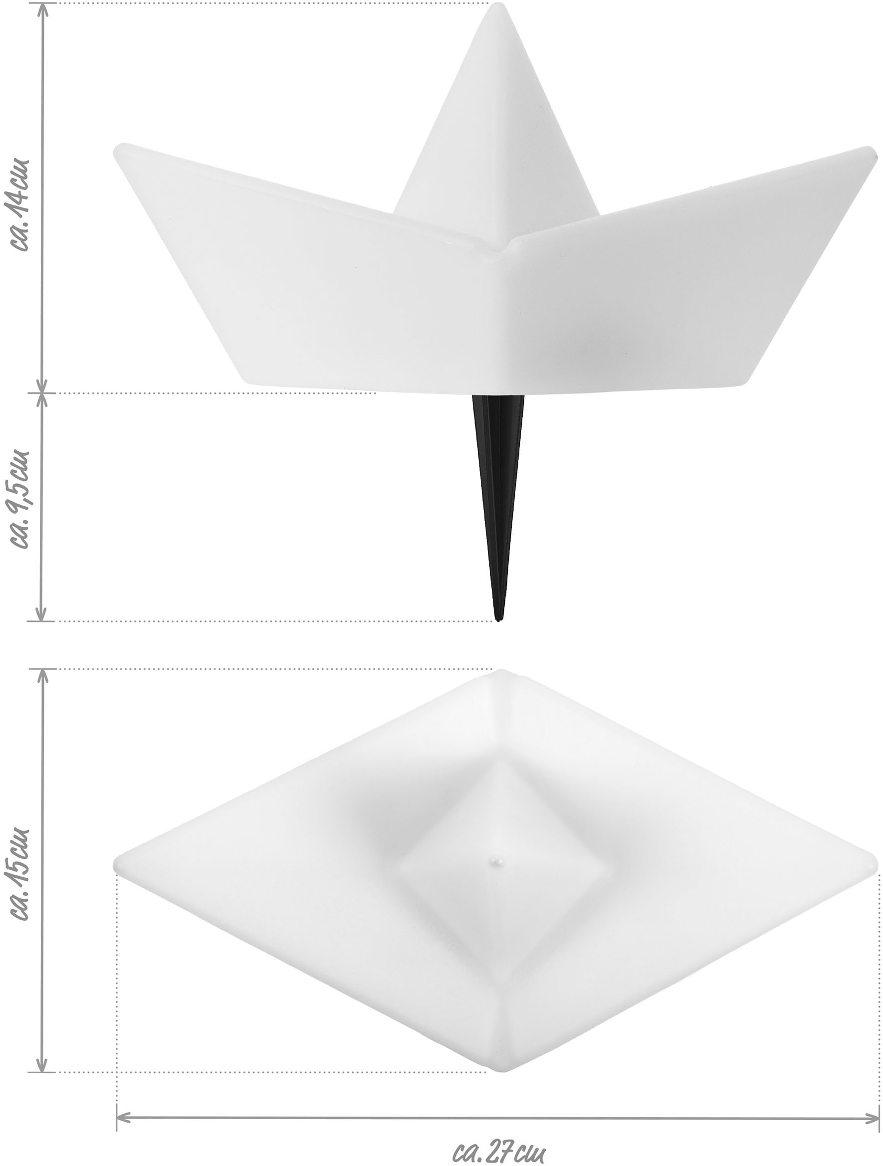 my home LED Solarleuchte »Quinlan, 2er Set LED-Solar Schiff« LED-Modul 2 Stk. RGB | Warmweiß mit Erdspießen