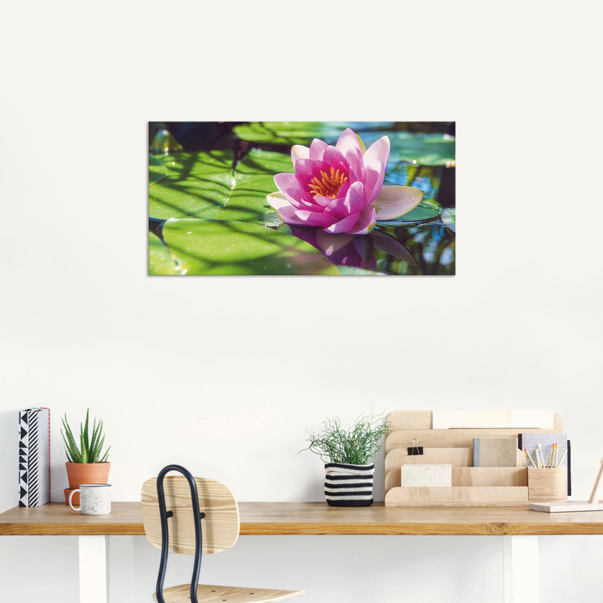 Artland Wandbild »Seerose Nahaufnahme«, Blumenbilder, (1 St.), als Alubild, Outdoorbild, Leinwandbild, Wandaufkleber, versch. Größen