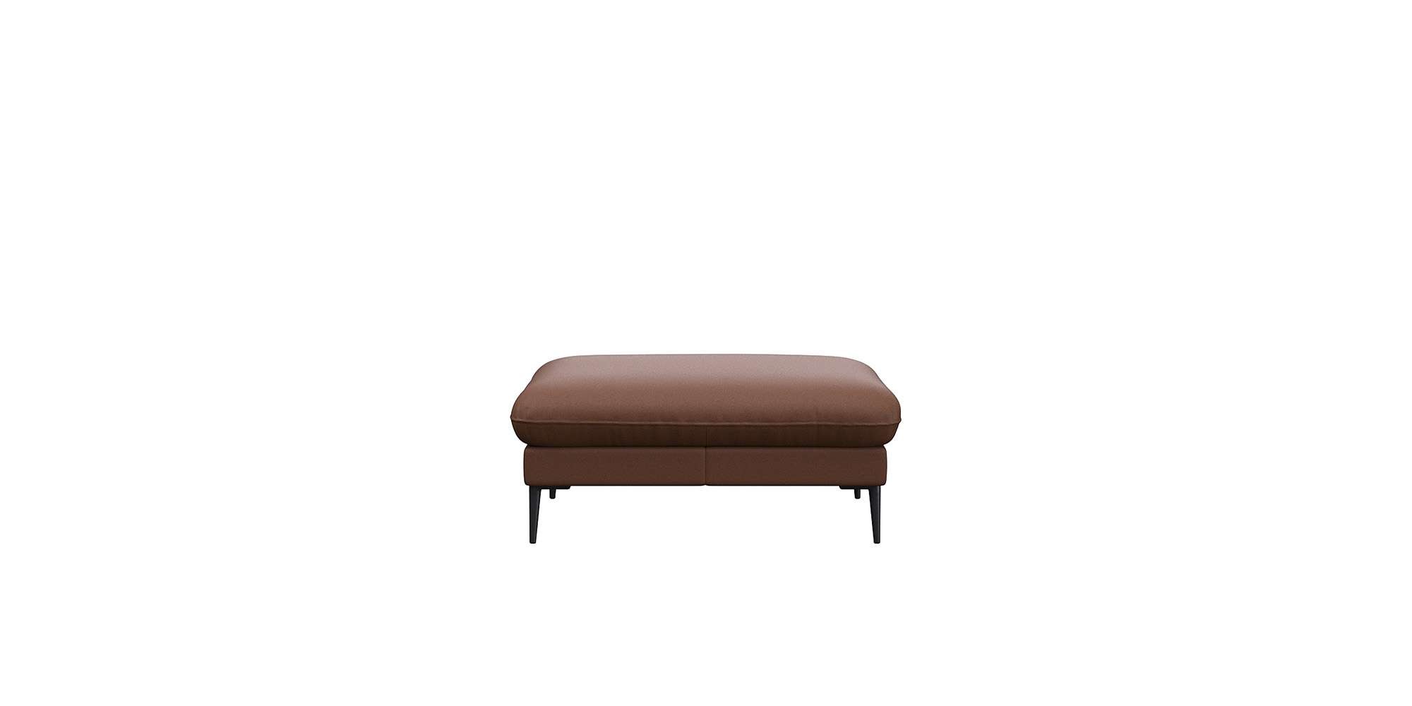 FLEXLUX Pouf »Salino, Fußhocker, Sitzhocker, Polsterhocker,«, Kaltschaum & Stahl-Wellen, Füsse Schwarz