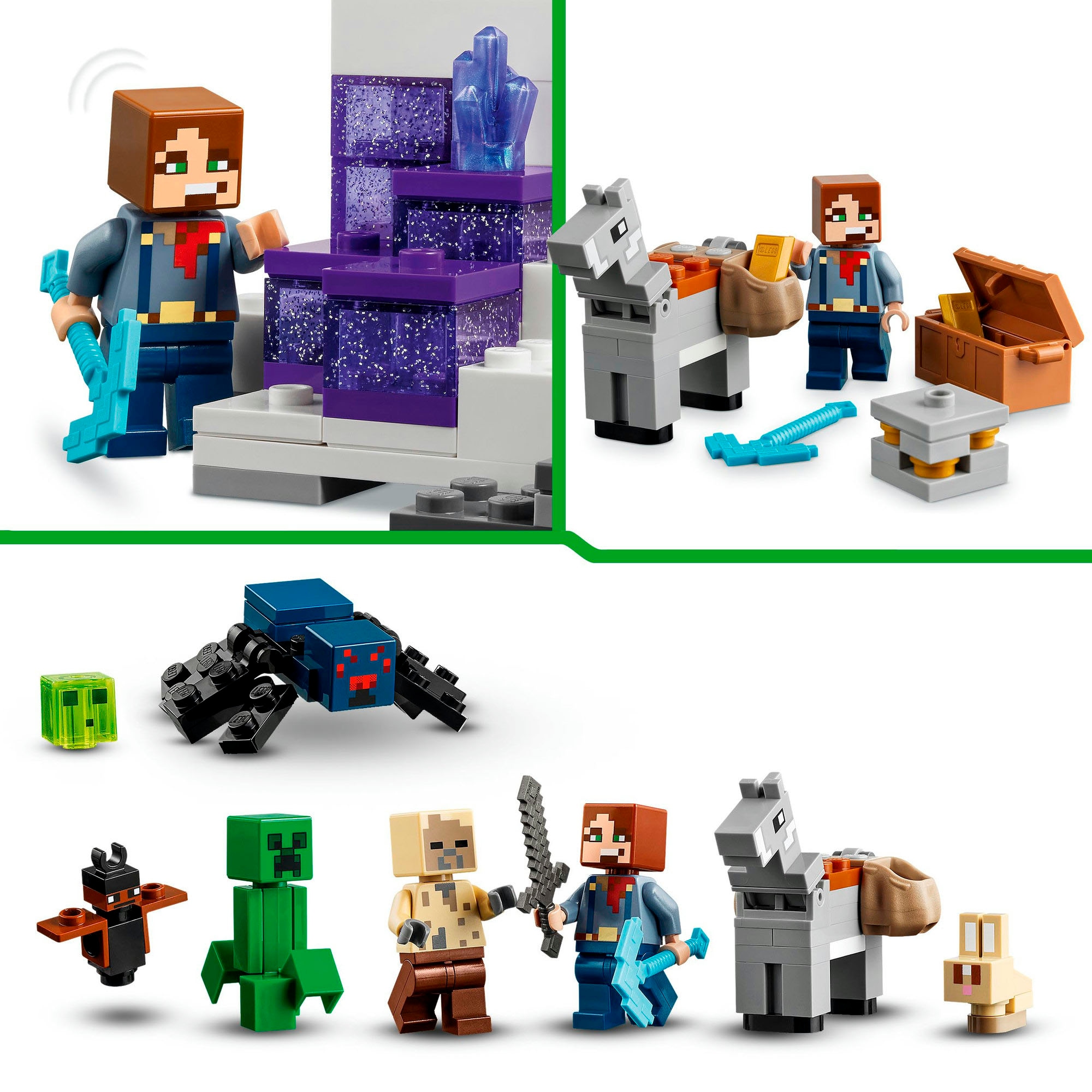 LEGO® Konstruktionsspielsteine »Die Mine in den Badlands (21263), LEGO Minecraft«, (538 St.), Made in Europe