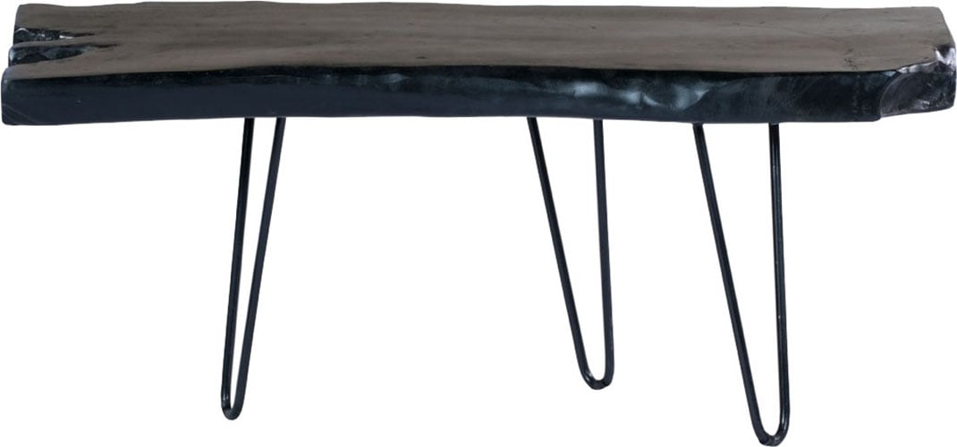 Kayoom Beistelltisch »Woodstock 325, Beistelltisch in Natur-Optik,hochwertiges Teakholz«, (1 St.), Hochwertiges Teakholz, stabile Bauweise, detailreiche Handarbeit