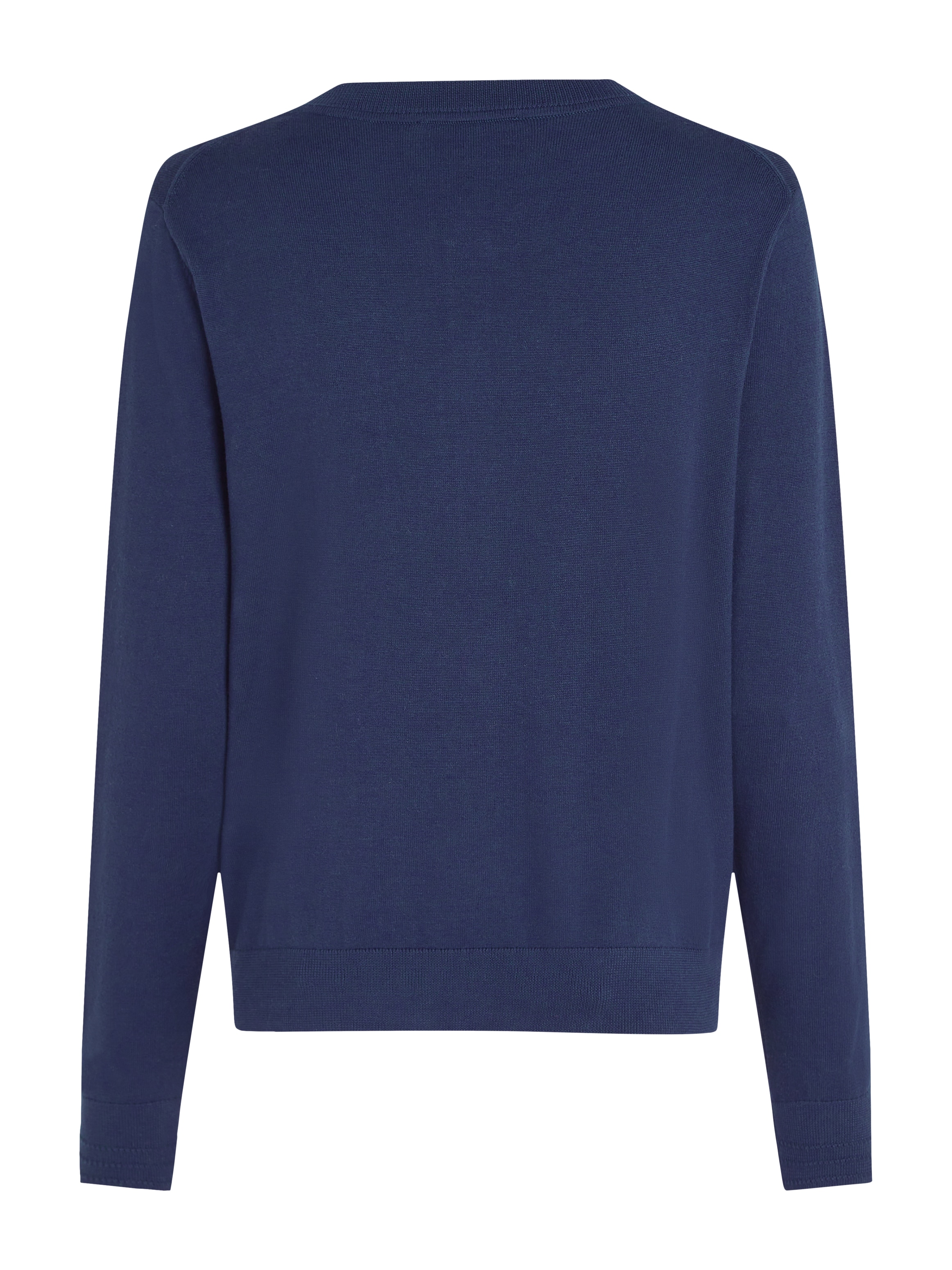 Tommy Hilfiger Cardigan »CO JERSEY STITCH CARDIGAN«, mit Logostickerei
