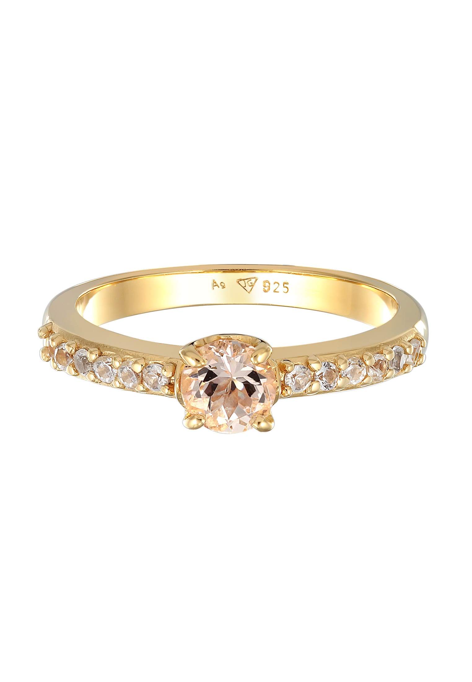 Elli Premium Silberring »Ring Topas Morganit Verlobungsring 925 Silber«
