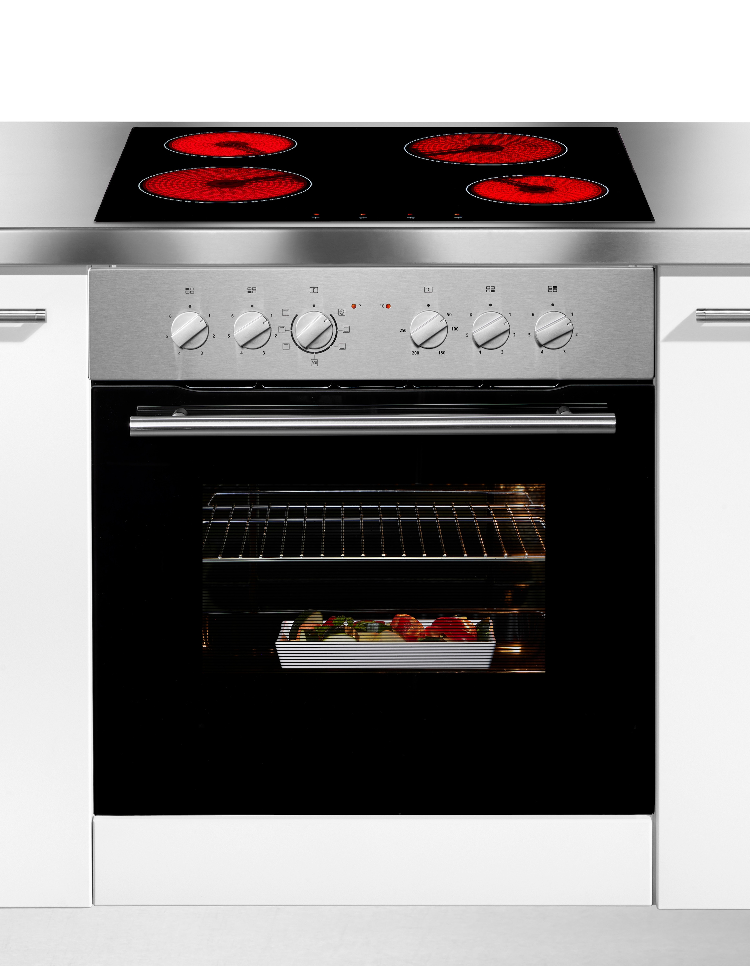 Hanseatic Elektro-Herd-Set »HB75AS+HC46CB«