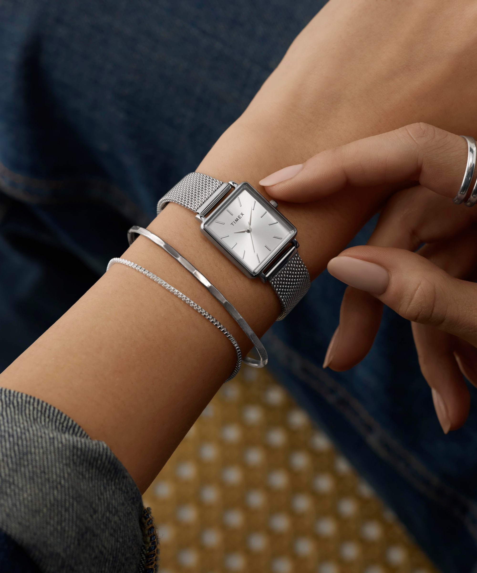 Timex Quarzuhr »TRANSCEND« Armbanduhr, Damenuhr, Edelstahlarmband, analog