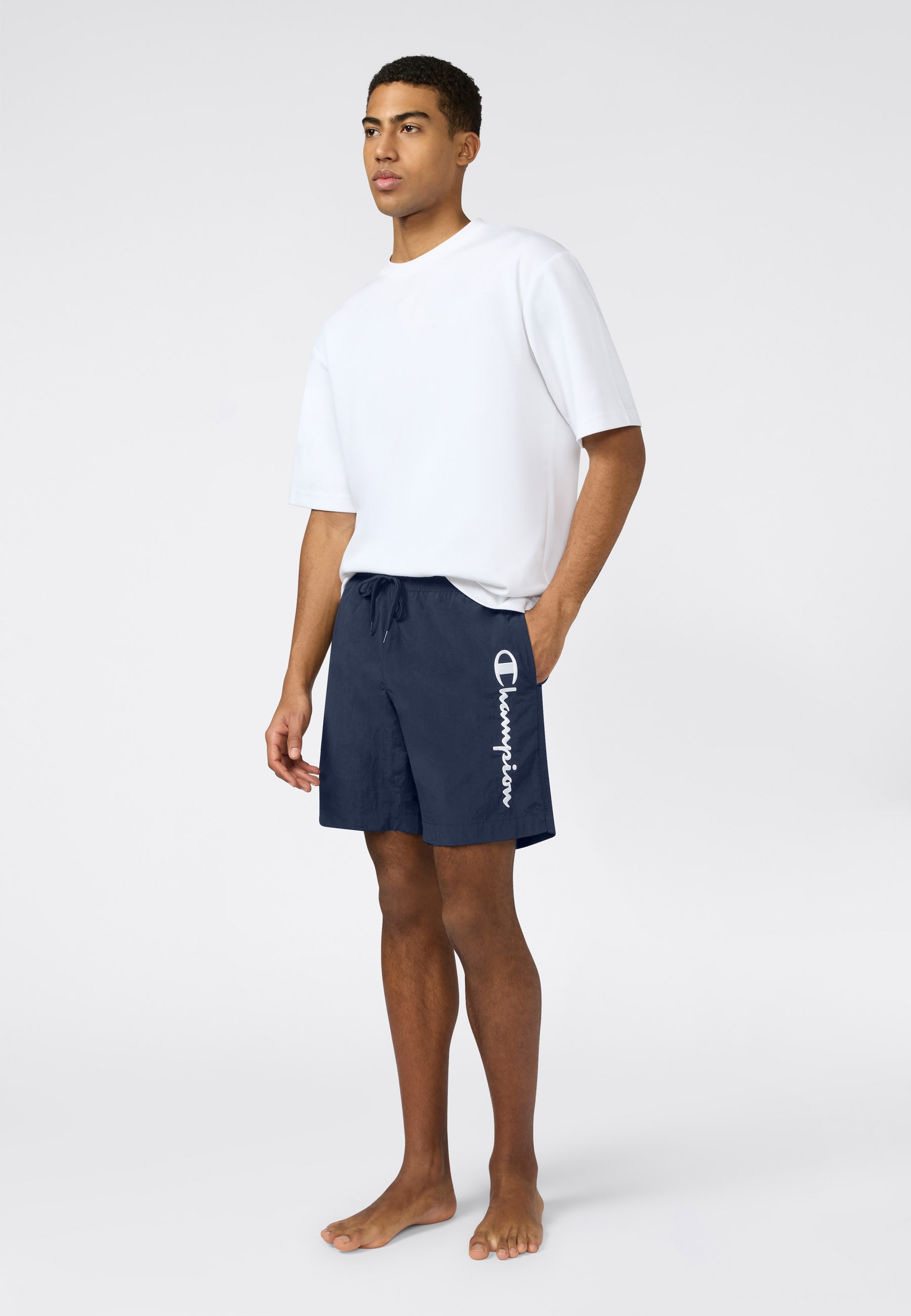 Champion Badeshorts »7-inch Men's swim shorts« für sportliche Aktivitäten, mit Logostickerei, pflegeleicht