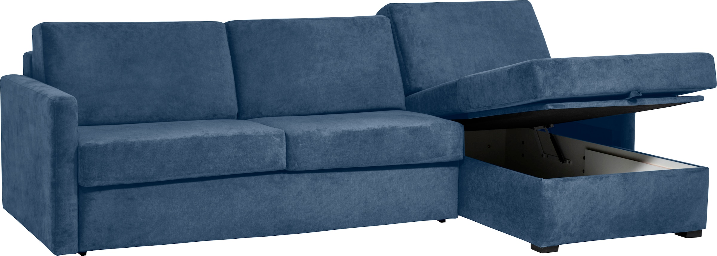 Places of Style Schlafsofa »GOLDPOINT Ecksofa 264 cm, Liegefläche (140/200cm), L-Form,«, Bettfunktion, Bonell-Federkernmatratze und Dauerschläfer-Funktion