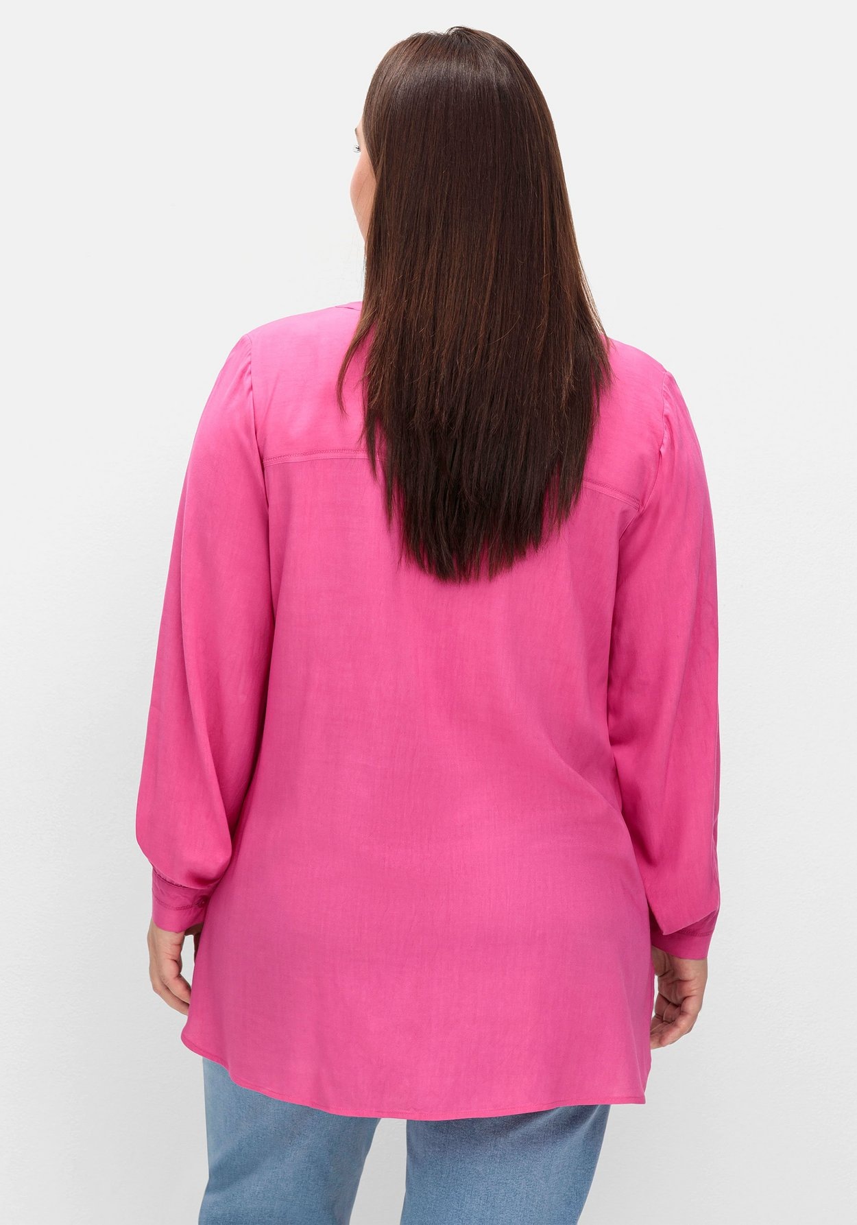 Sheego Longbluse »Longbluse mit tonigen Stickereien«
