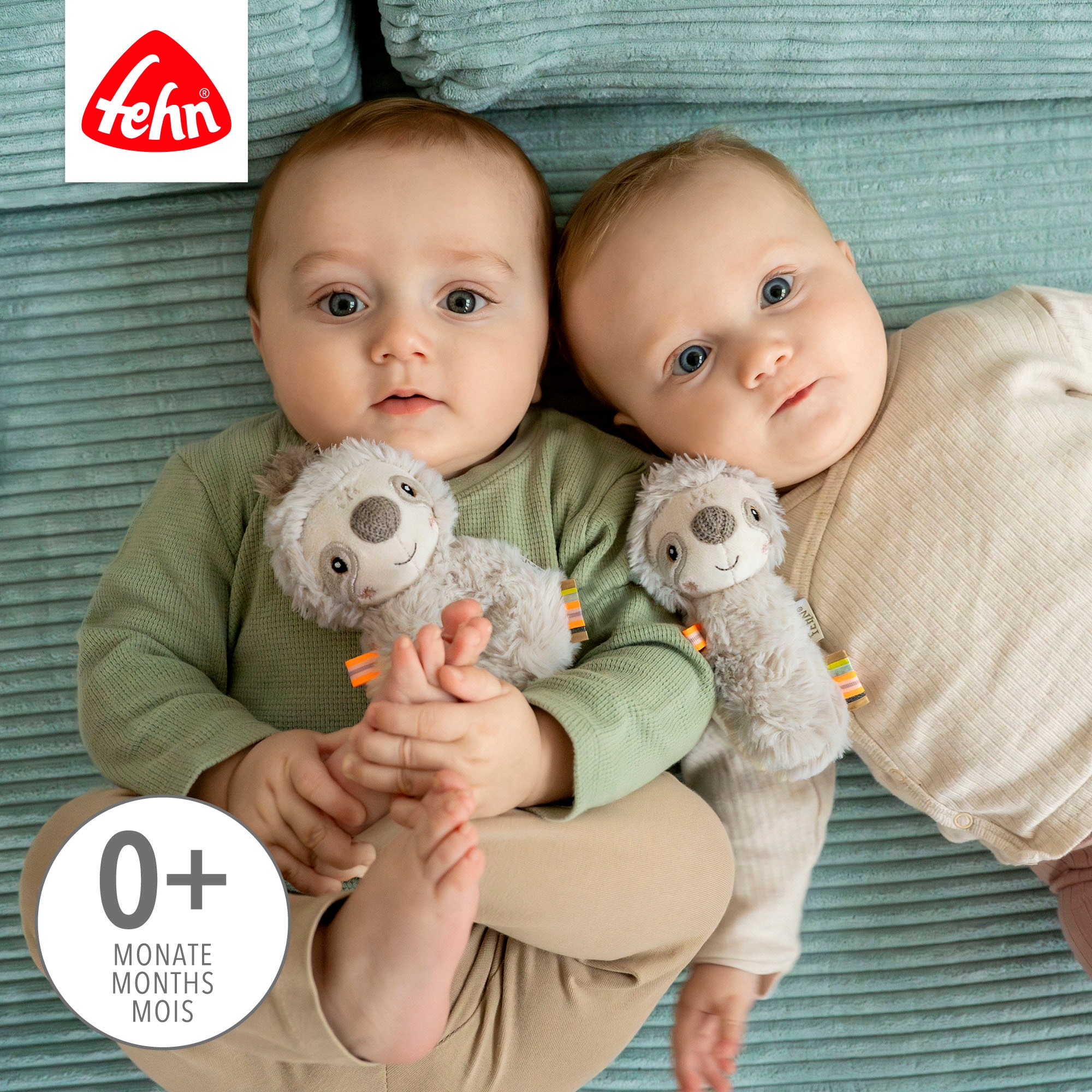 Fehn Greifspielzeug »Lazy, Crazy & Pink, Stabgreifling Faultier«