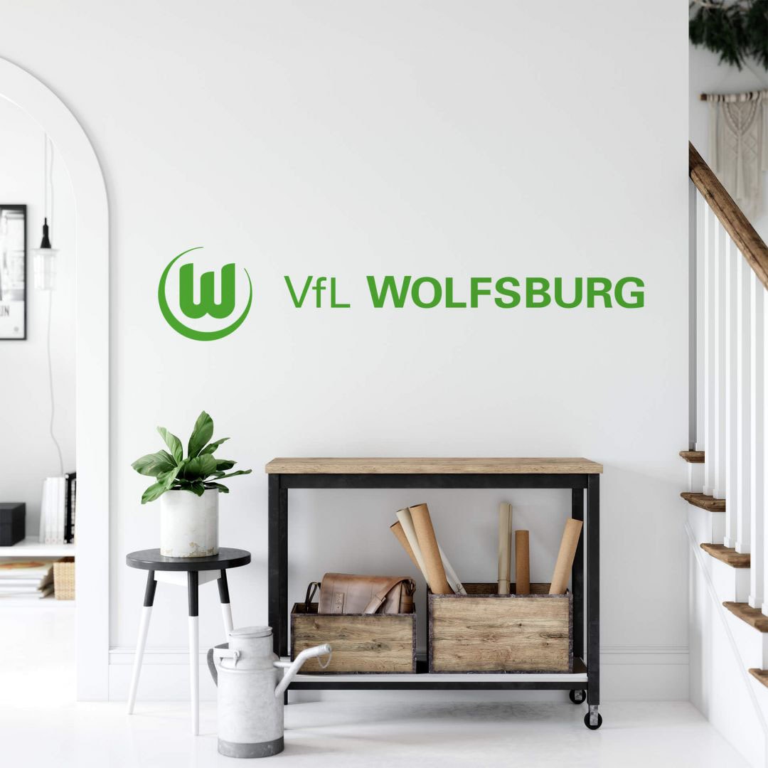 Wall-Art Wandtattoo »Fußball VfL Wolfsburg Logo 3«, (1 St.) auf Rechnung  bestellen