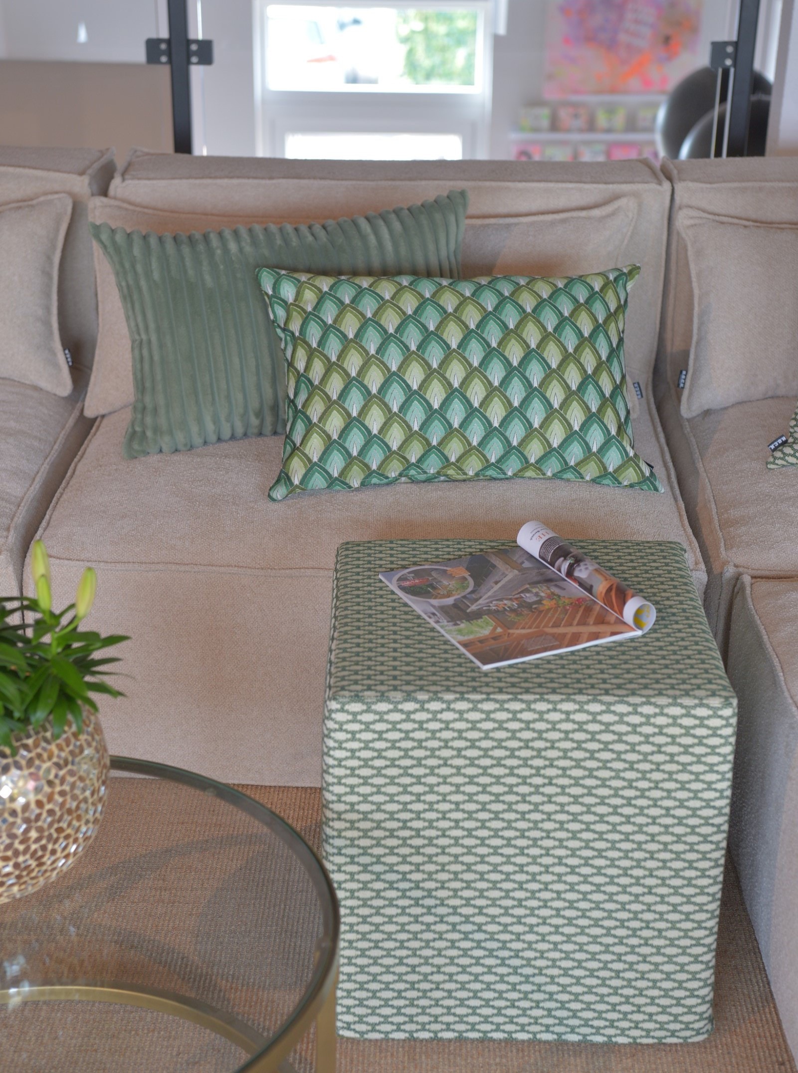 H.O.C.K. Dekokissen »Velo« Cordkissen inkl. Füllung, 60x60cm, Rückenkissen, Sofakissen