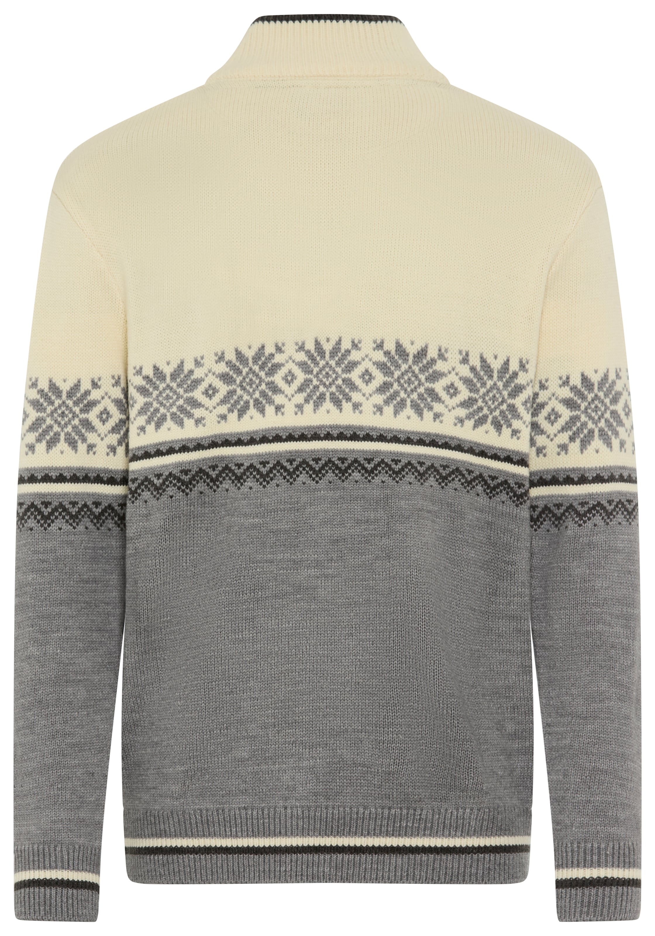 Man's World Troyer »Highlight Norweger Muster« aus Strickmaterial, Regular Fit, mit Langarm, lässiger Casual-Look