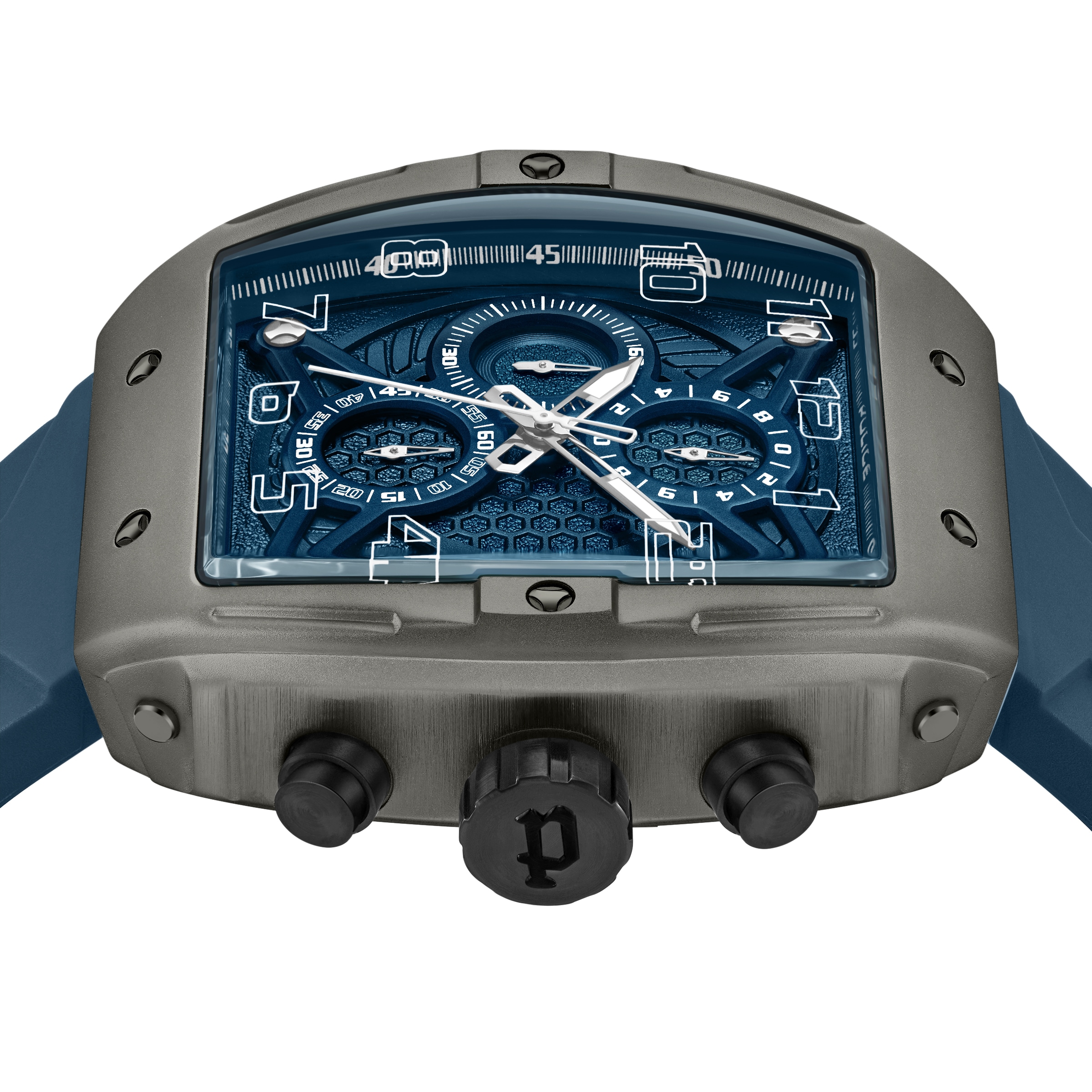 Police Chronograph »Coswig« Quarzuhr, Armbanduhr, Herrenuhr, Silikonarmband, analog, Tag