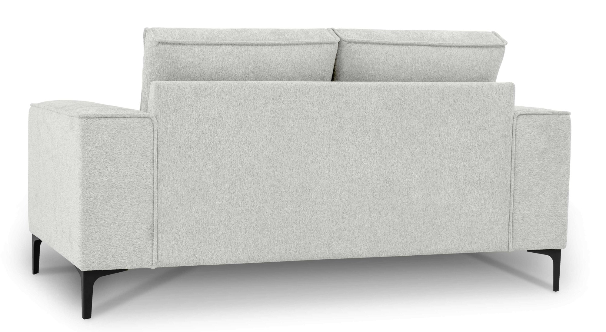 OTTO home 3-Sitzer »OLAND Bouclé, Sofa, B: 224 cm, Skandi-Design« 164 cm, Wellenunterfederung, Skandi-Design, Metallfüße