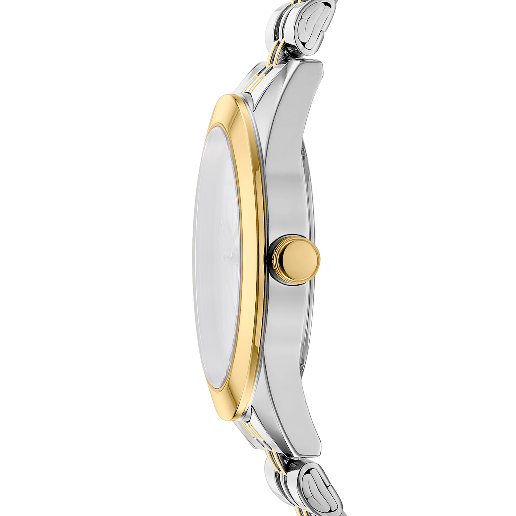 DKNY Quarzuhr »Parsons Logo« Armbanduhr, Damenuhr, Edelstahlarmband, analog