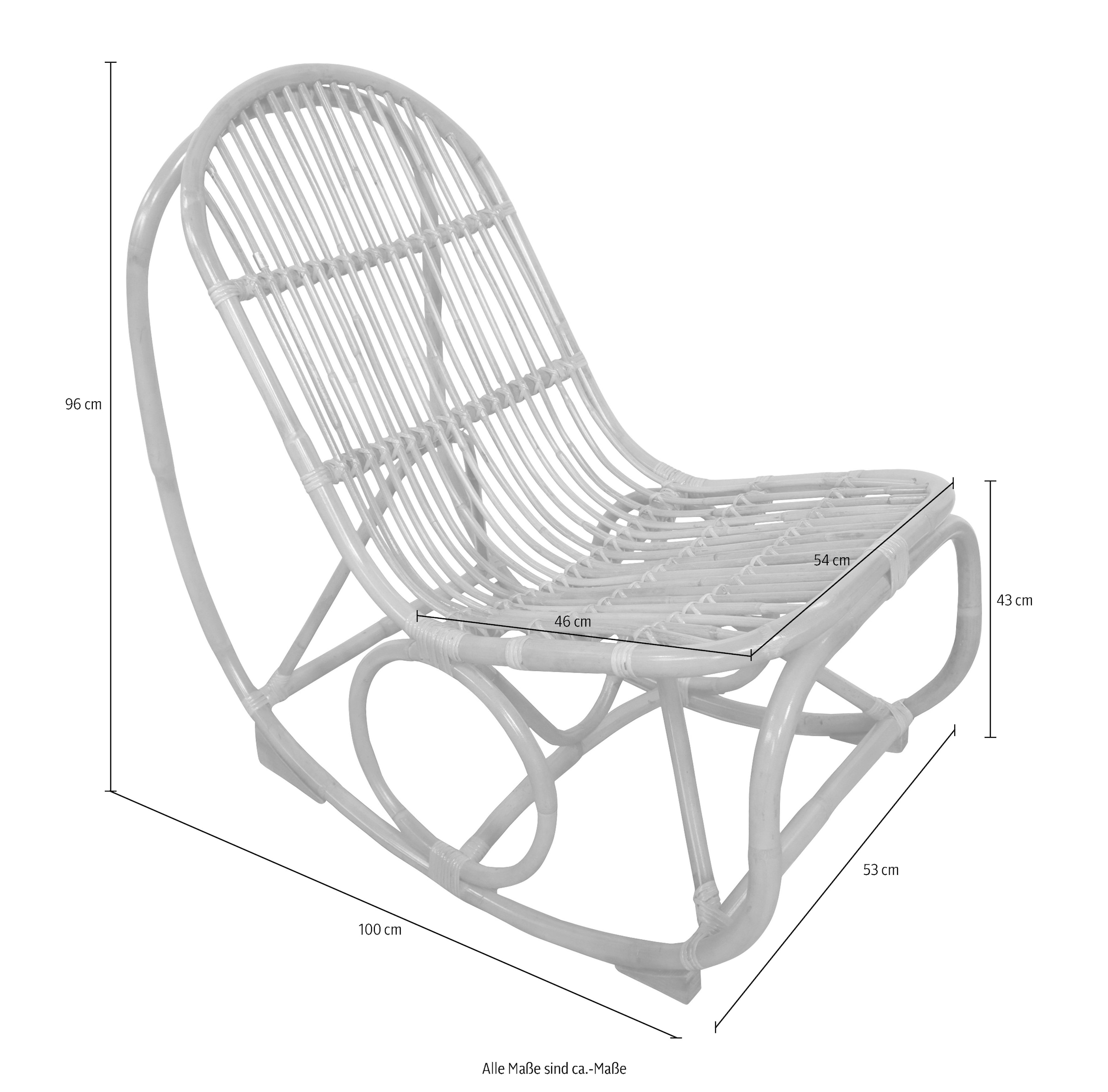 sit&more Schaukelstuhl, mit TOM TAILOR Metallmanschette