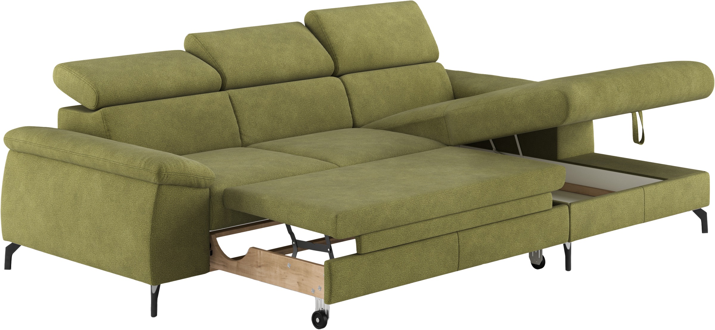 COTTA Ecksofa »Kitty L-Form«, mit Kopfteilverstellung, wahlweise mit Bettfunktion & Bettkasten