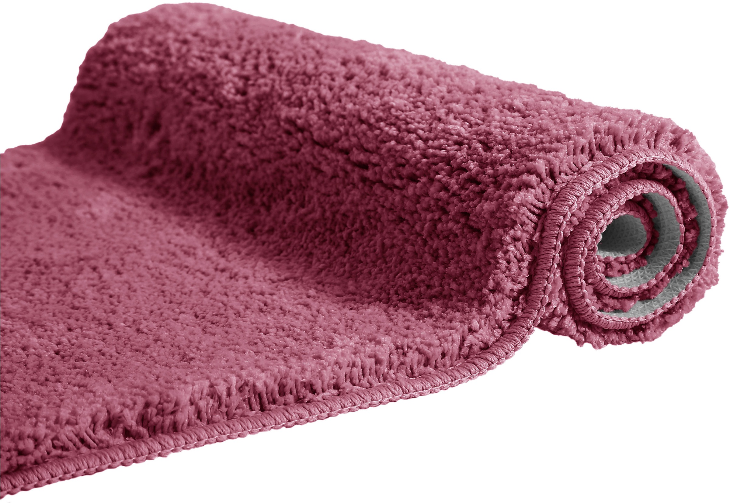 OTTO home Badematte »Inga, Badezimmer Teppich, Badvorleger« Höhe 20 mm rutschhemmend beschichtet fußbodenheizungsgeeignet | schnell trocknend | strapazierfähig Badteppich, unifarben, weich, als halbrund und rechteckig erhältlich