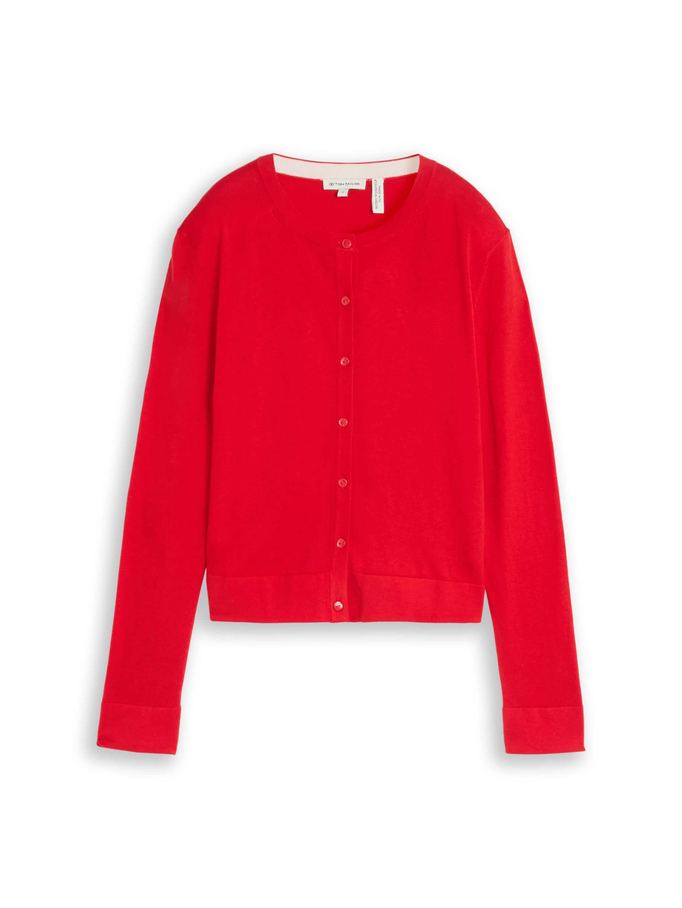 TOM TAILOR Strickjacke mit Viskose und Stretch