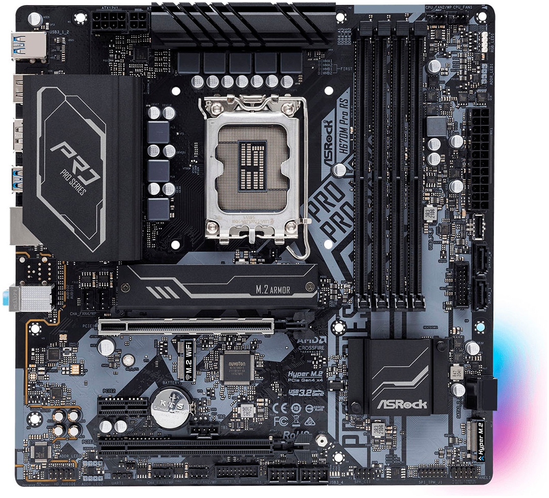 Asrock Mainboard »H670M Pro RS«