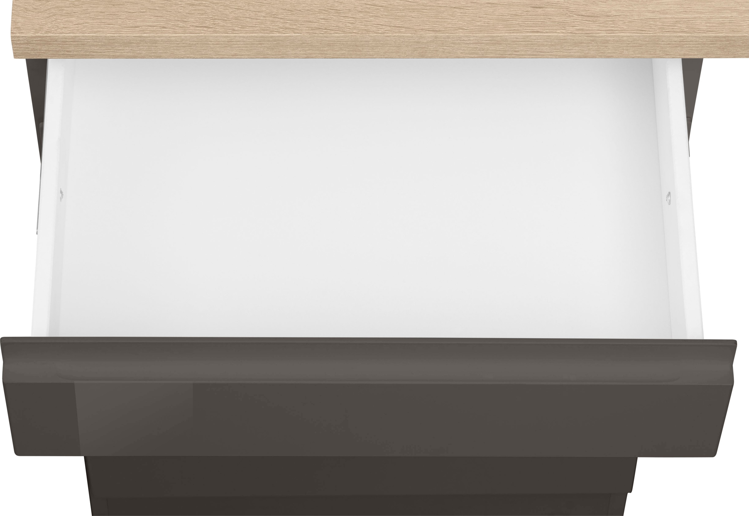 KOCHSTATION Küchenzeile »KS-Virginia«, Breite 390 cm, mit Glaskeramik-oder Induktionskochfeld