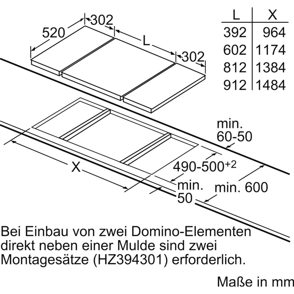 SIEMENS Flex-Induktions-Kochfeld von SCHOTT CERAN® »EX375FXB1E«, EX375FXB1E