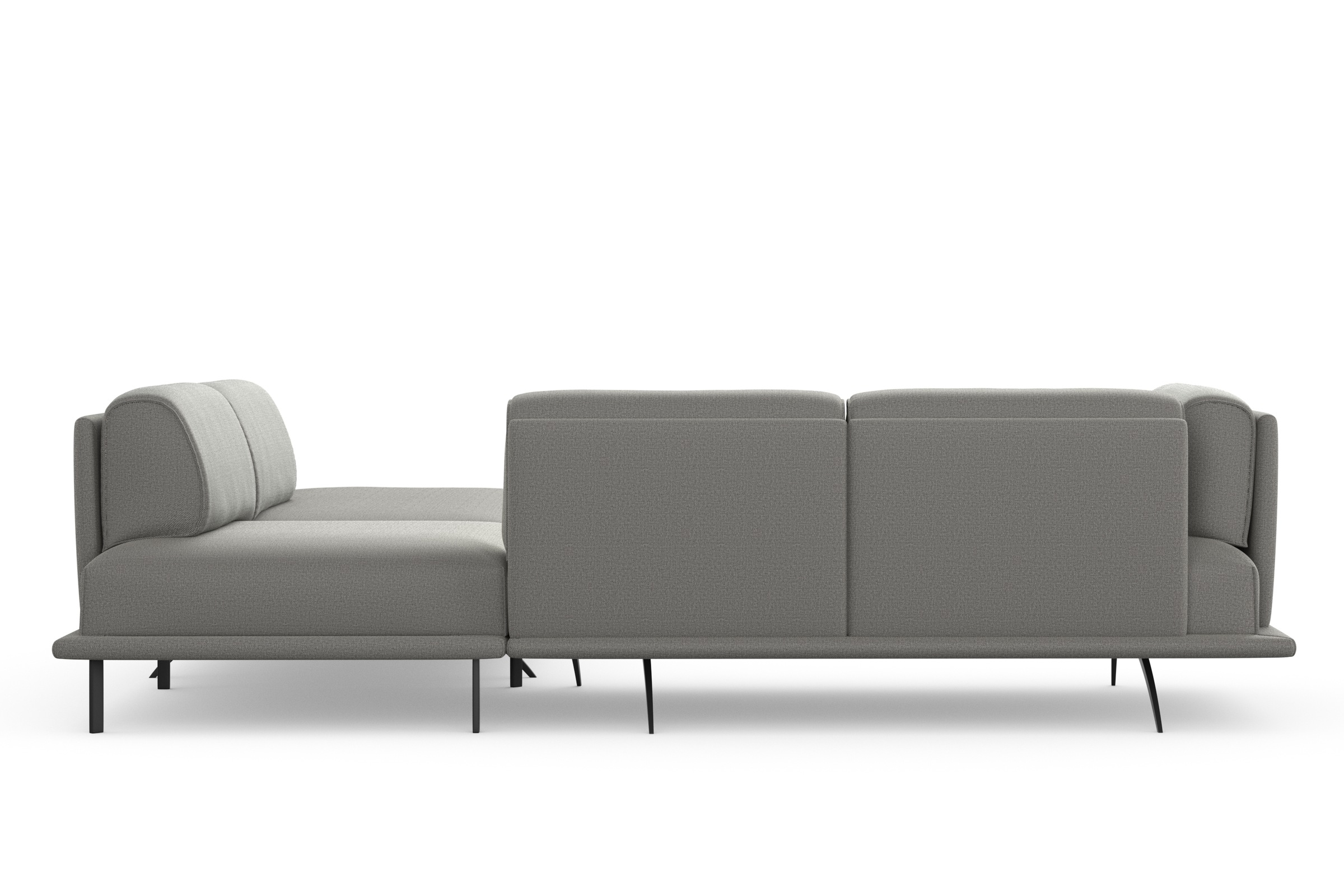 machalke® Ecksofa »benito, L-Form«, mit bezogenem Sockel