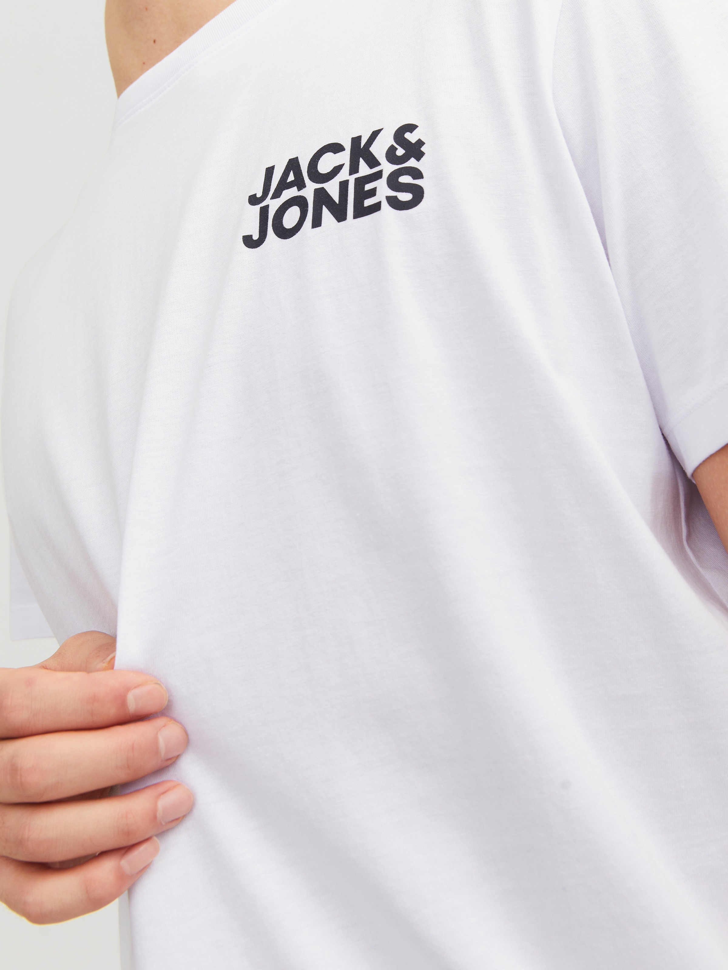 Jack & Jones »JJECORP mit Logo-Print und klassischem Rundhals« Baumwolle, regular fit
