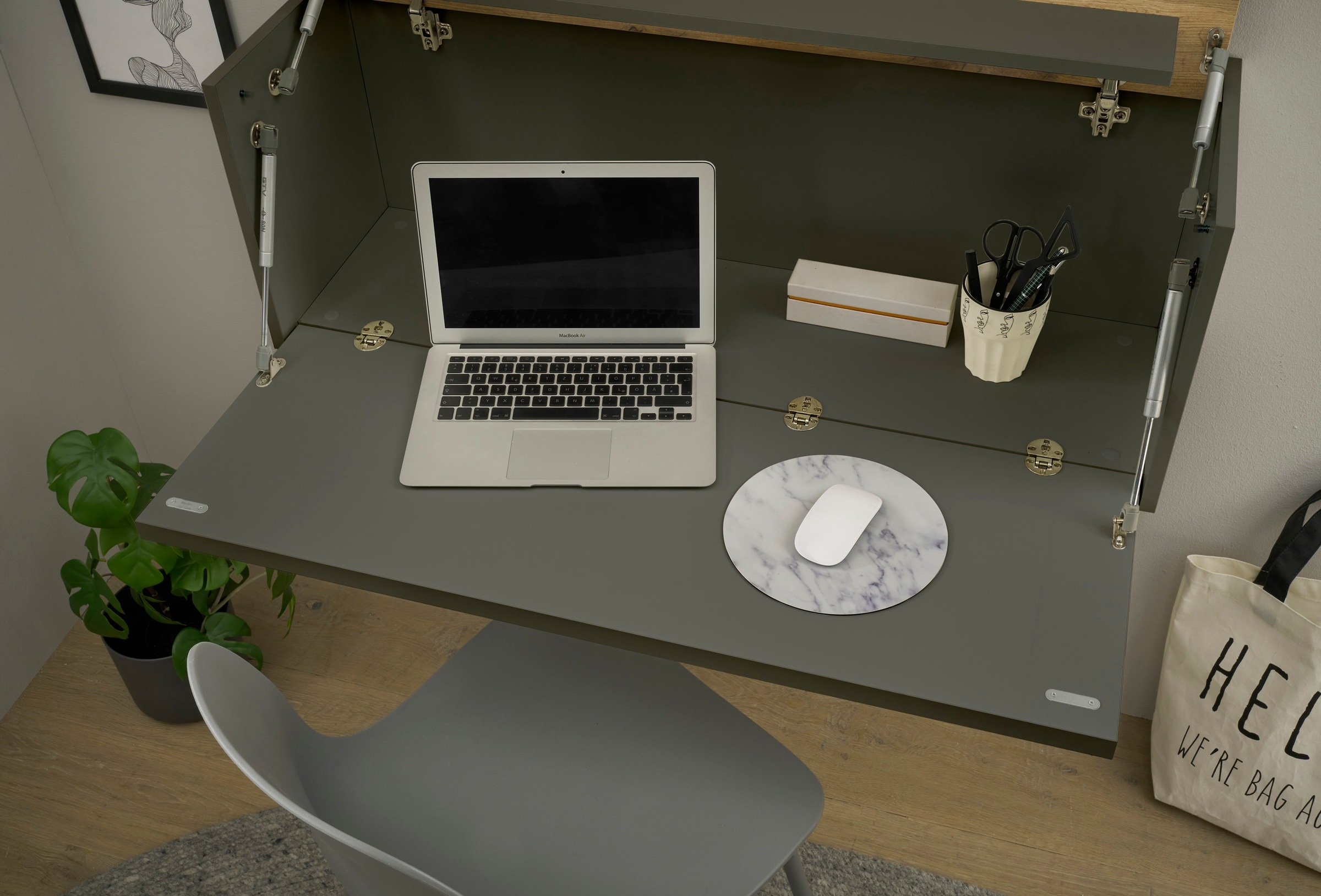 INOSIGN Büromöbel-Set »CiTY/GiRON«, (Set, 5 tlg.), Home Office, Wandsekretär