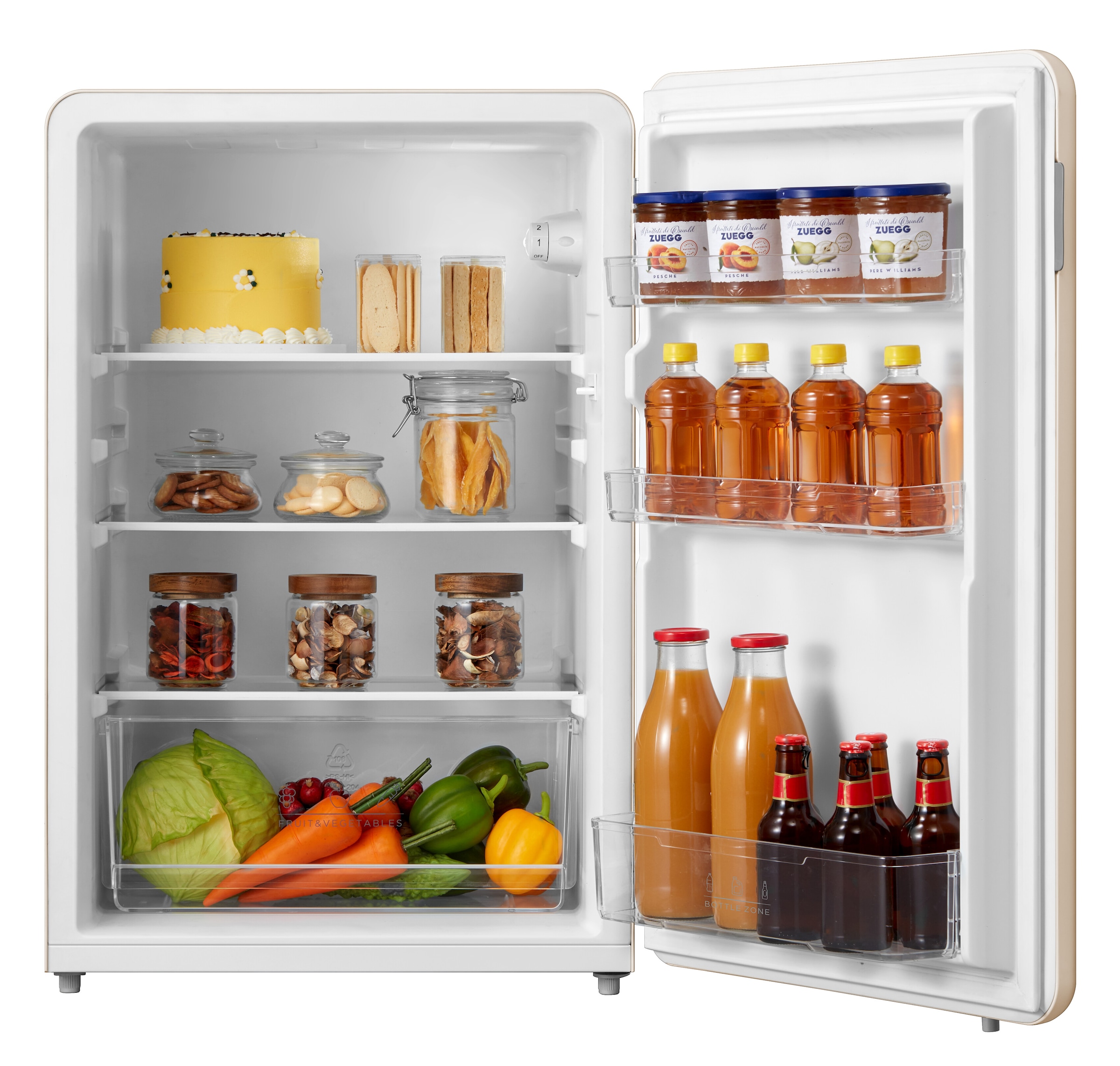 NABO Kühlschrank »NABO Retro Kühlschrank«, KR 1311, 84 cm hoch, 56,2 cm  breit mit 3 Jahren XXL Garantie