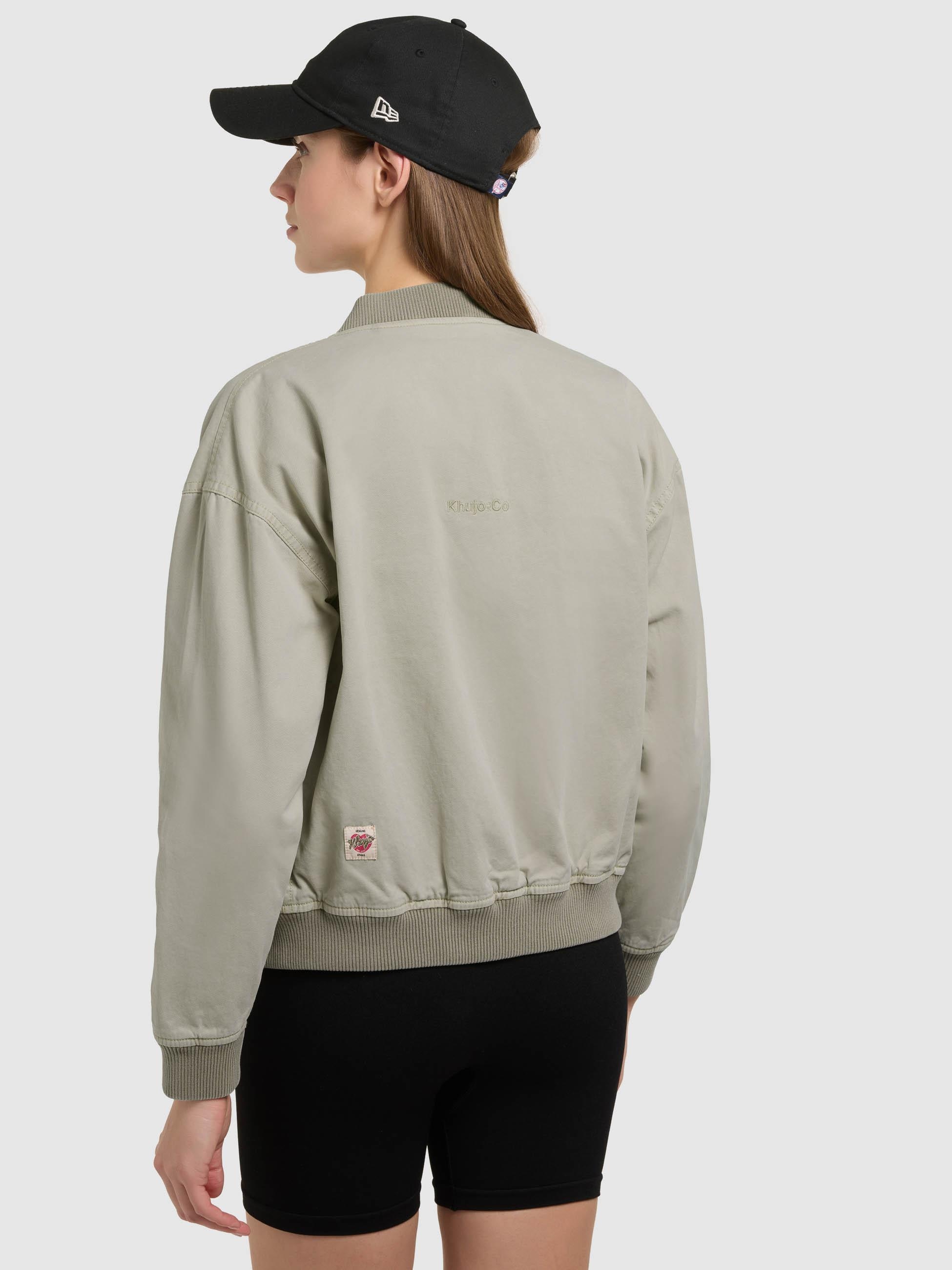 khujo Funktionsjacke »Funktionsjacke Inie« ohne Kapuze Übergangsjacke im Bomberjacken-Style