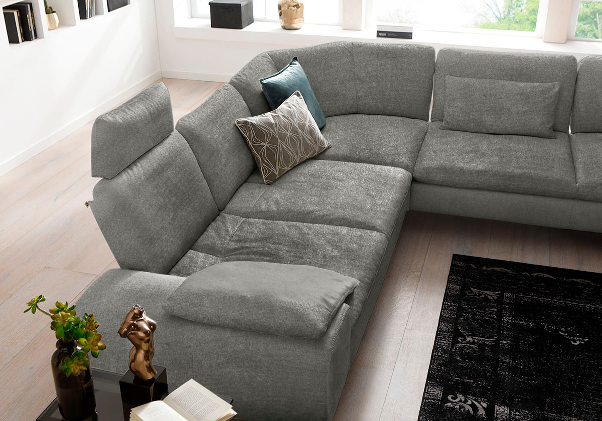 W.SCHILLIG Ecksofa »valentinoo, Designsofa, elegant und bequem, L-Form« mit Sitztiefenverstellung, Breite 318 cm