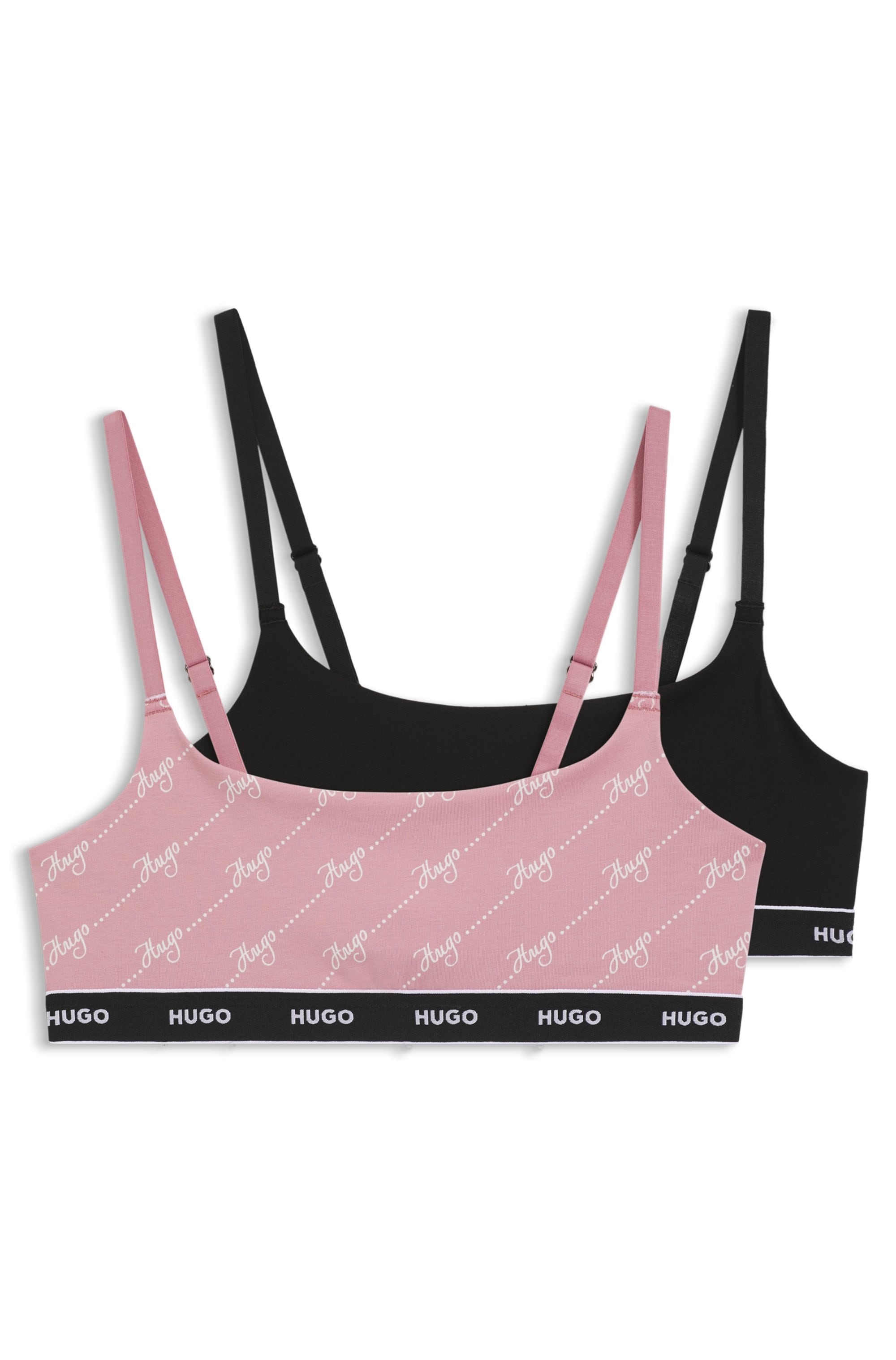 HUGO Underwear Bralette »TWIN BRALETTE DESIGN«, ohne Verschluss, ohne Polsterung