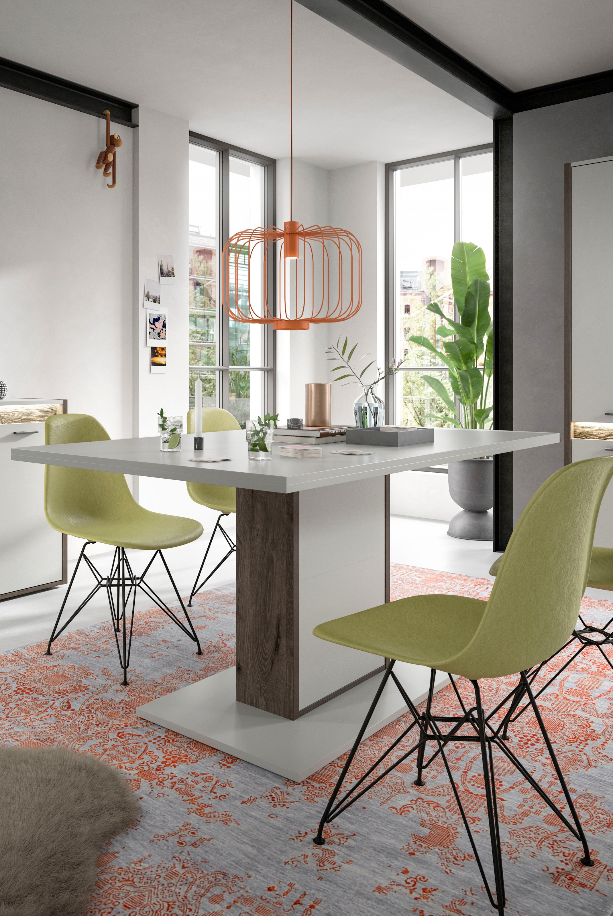 INOSIGN Esstisch »Treviso, Breite 160 cm, feste Tischplatte«, Säulentisch, Tisch, Esszimmertisch