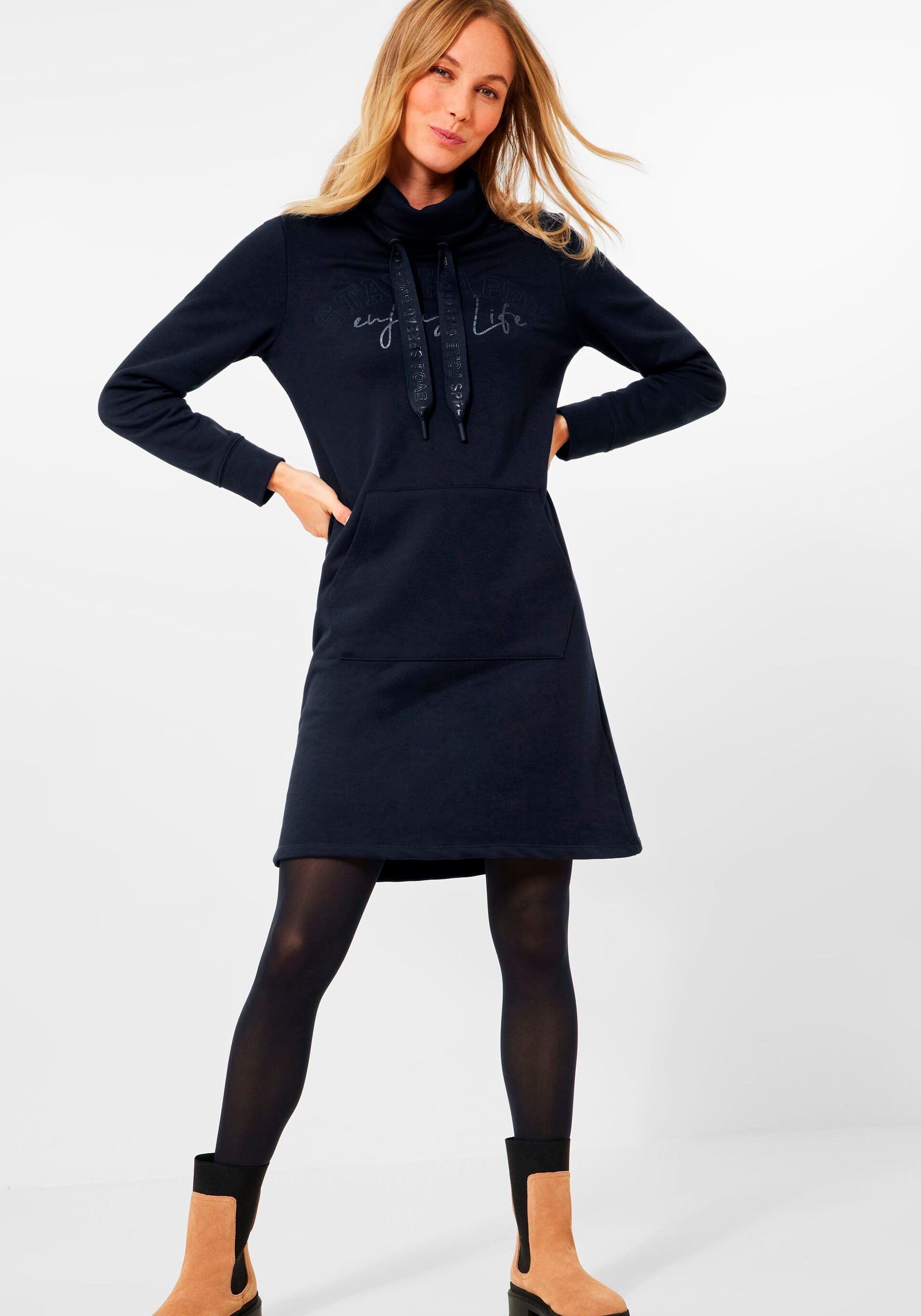 Cecil Sweatkleid, mit Tunnelzug und Logoschriftzug kaufen