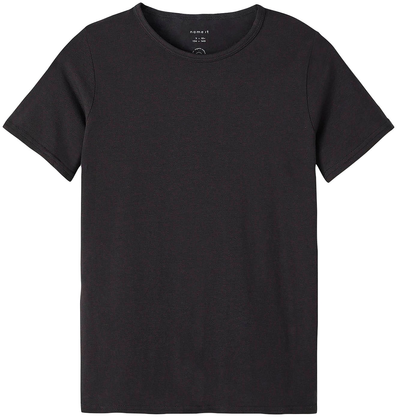 Name It T-Shirt »NKMT-SHIRT – T-Shirt im 2er-Pack mit Rundhals« 2er-Pack, 2 Stk. tlg. unifarben, casual, slim fit, Jersey, Rundhals