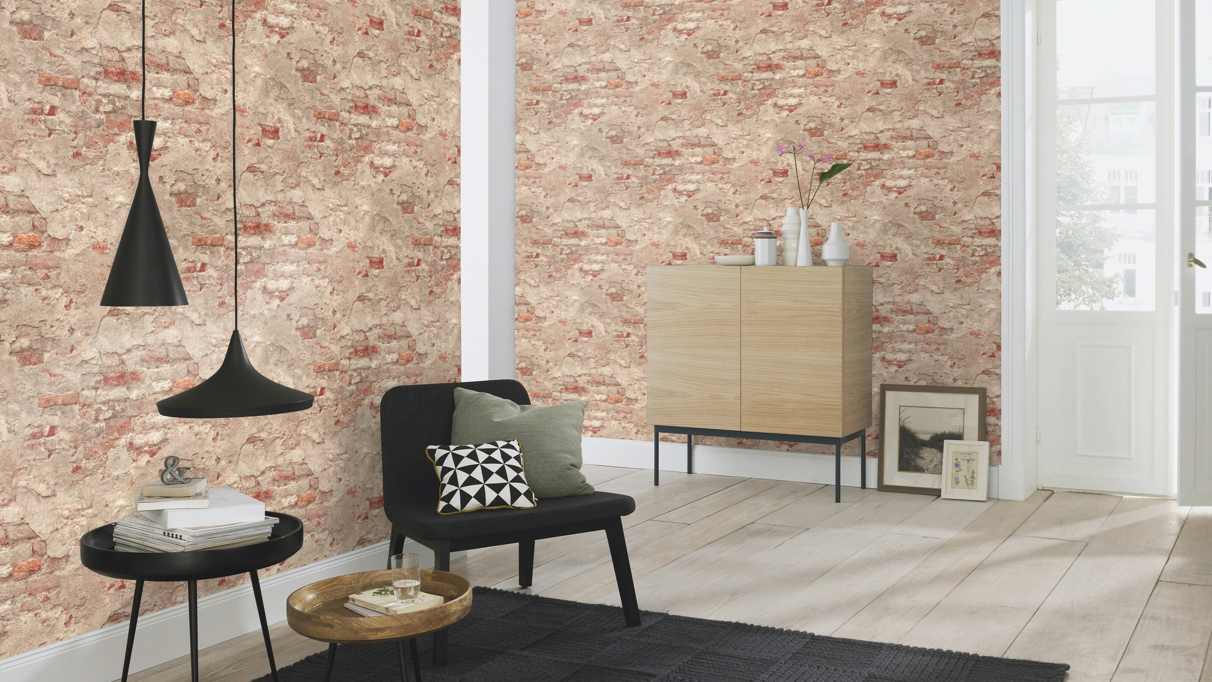 Rasch Vinyltapete »Factory III«, gemustert-Steinoptik