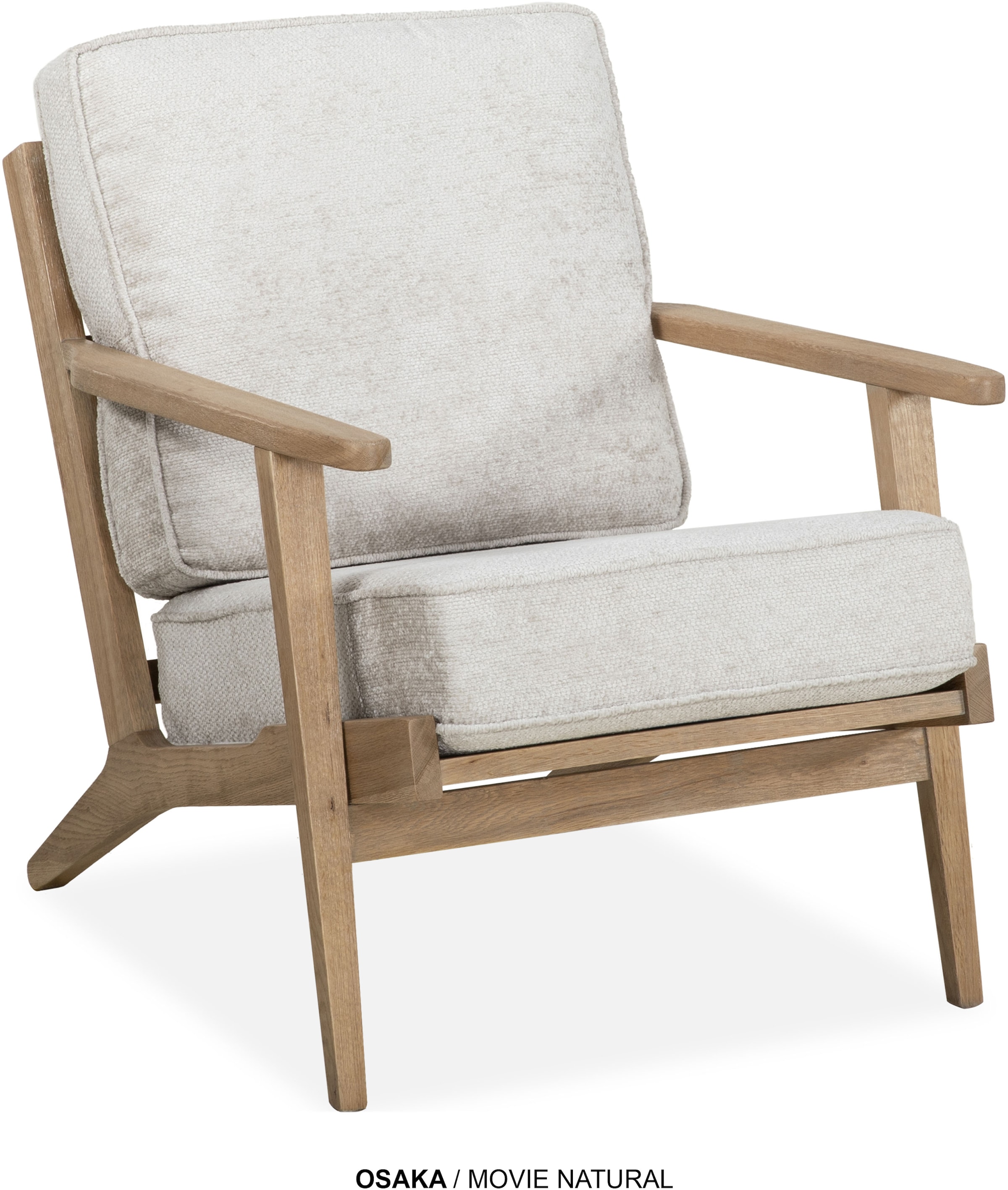OMG Design Sessel »Osaka« Retrostuhl, massivholz Frame