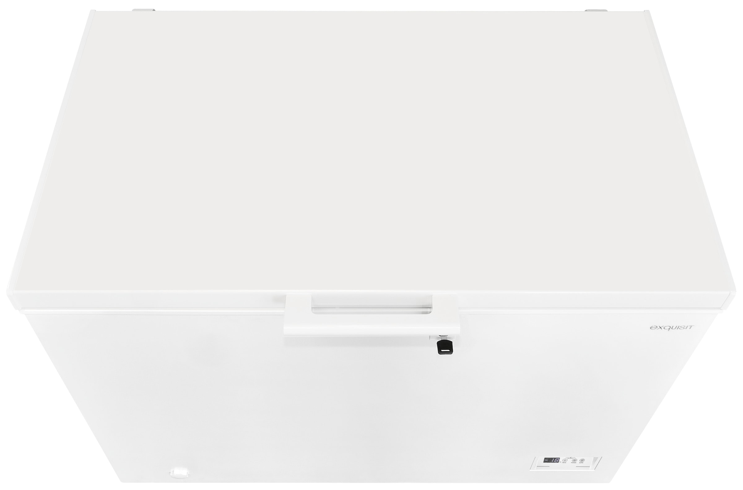 exquisit Gefriertruhe »GT400-HE-041E weiss«, 85 cm hoch, 130 cm breit, mit Türschloss
