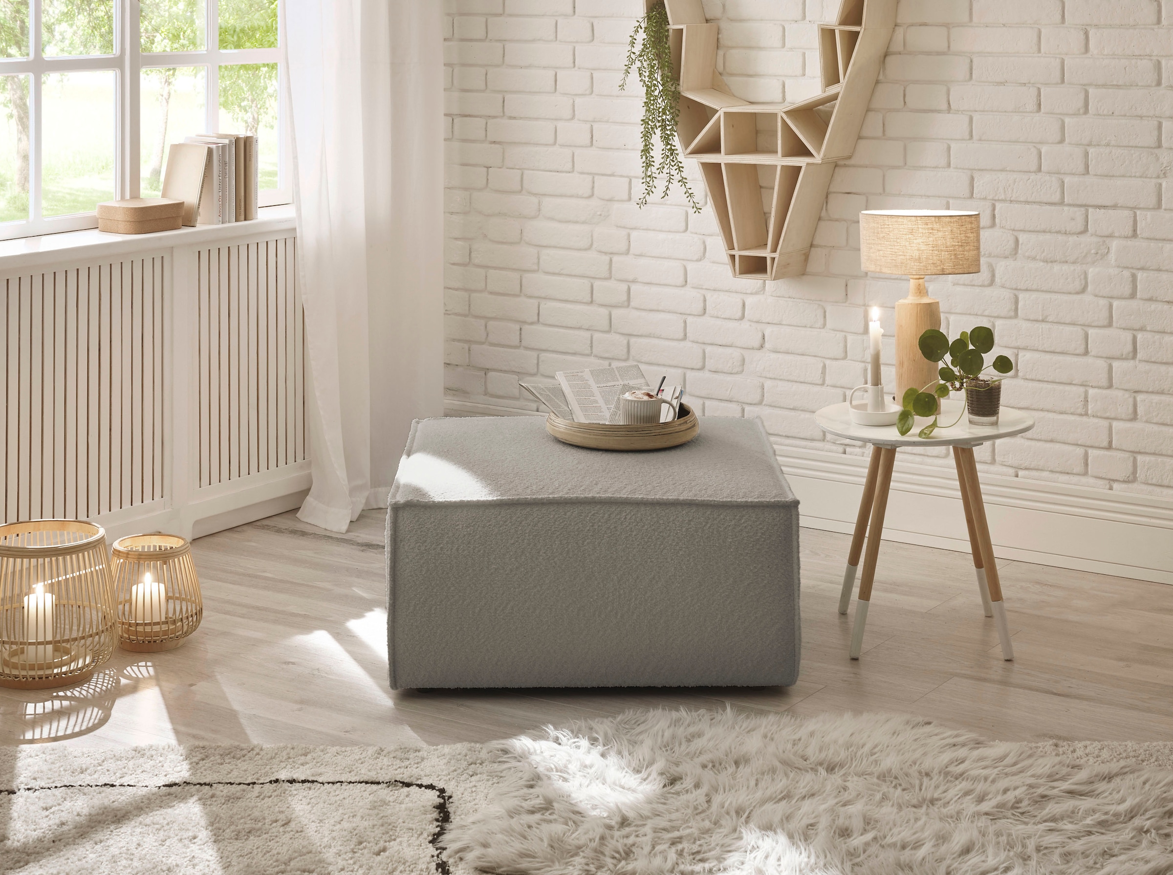 andas Hocker »Finnley«, quadratisch, passt z. Loveseat Finnley