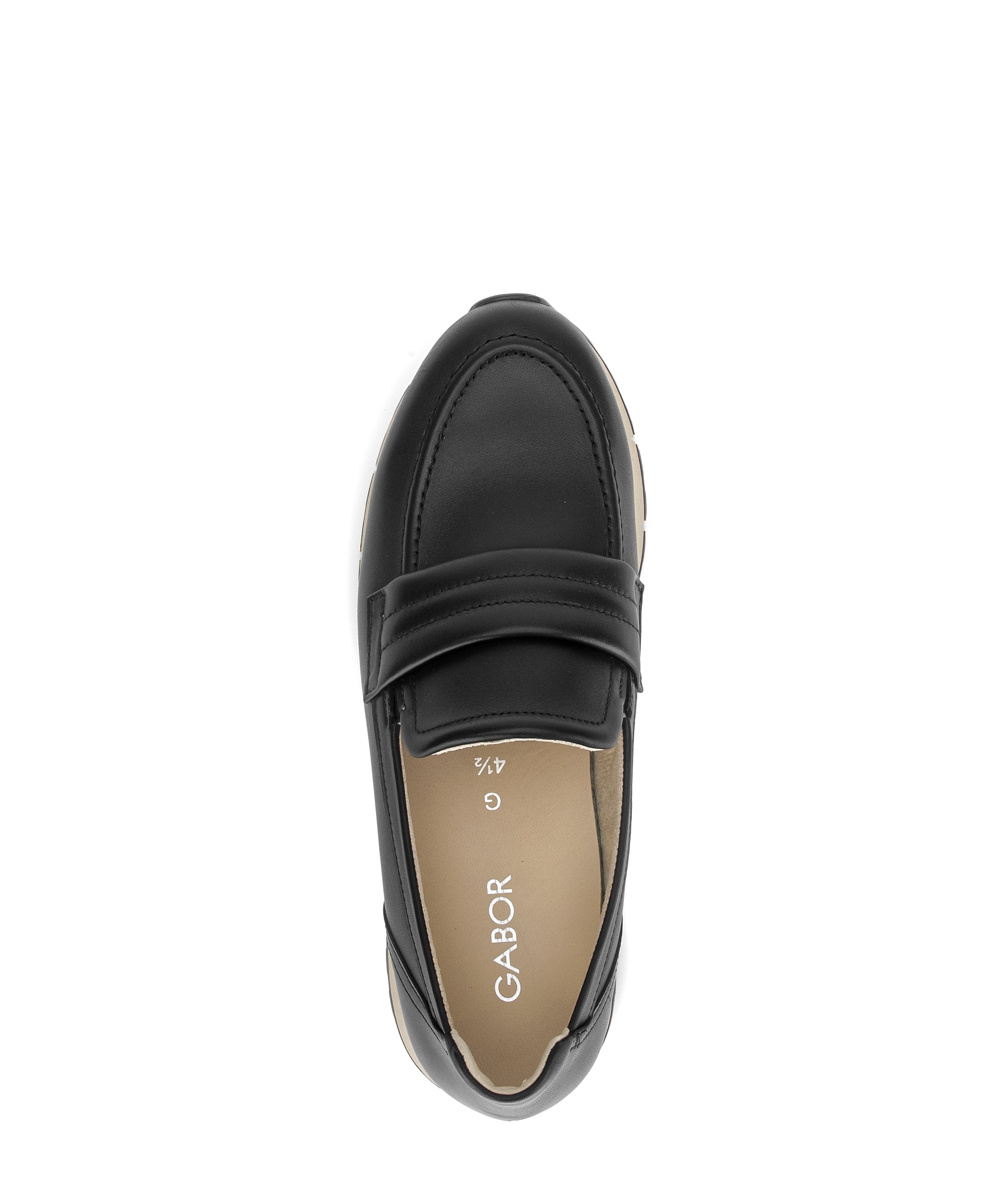Gabor Slip-On Sneaker  Keilabsatz, Slipper mit modischem Zierriegel, G-Weite (=weit)