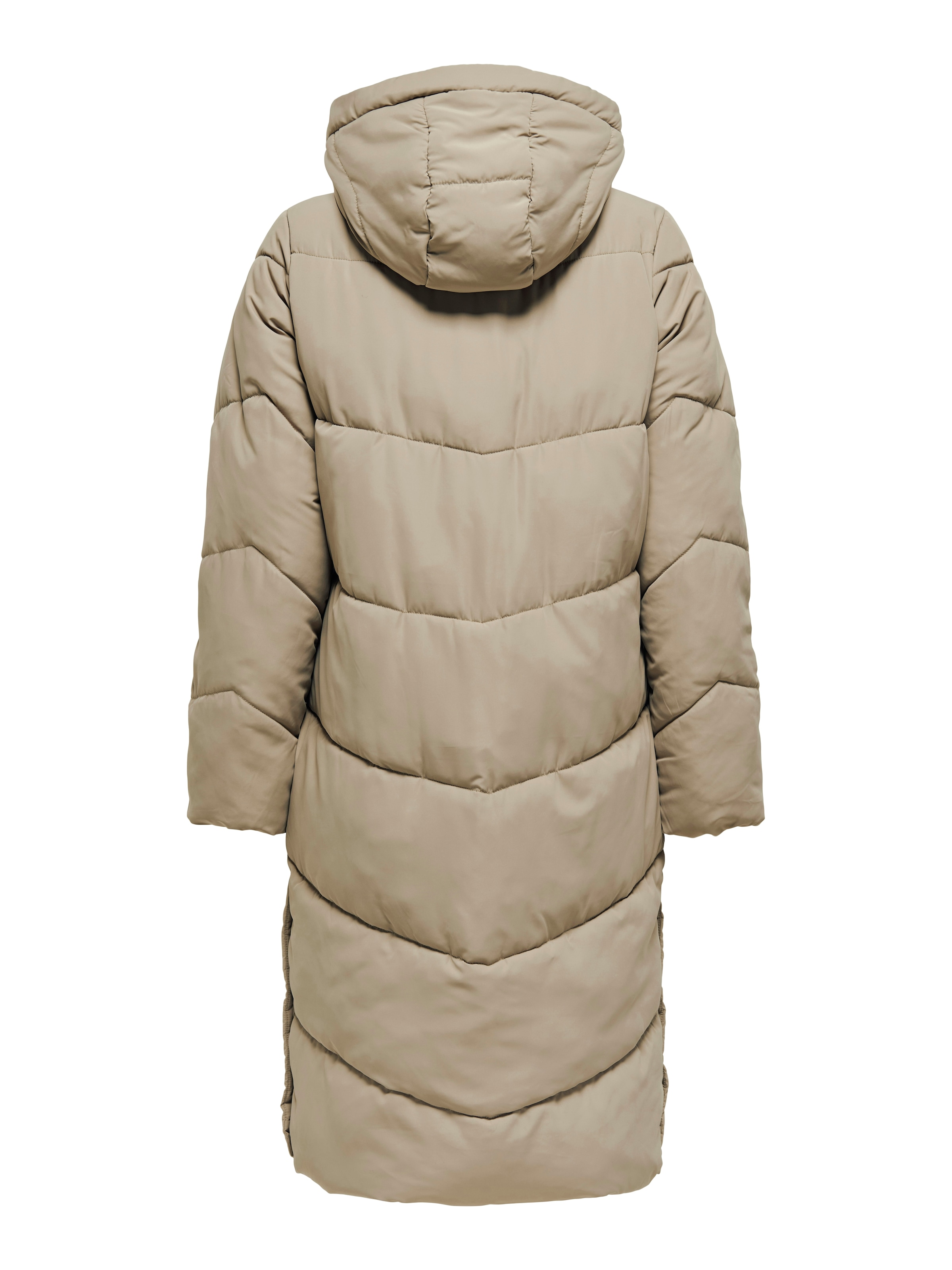ONLY Steppmantel »ONLMEGAN LIFE LONG PUFFER COAT CS OTW« verdeckter Zipper, Reißverschlusstaschen, winddicht