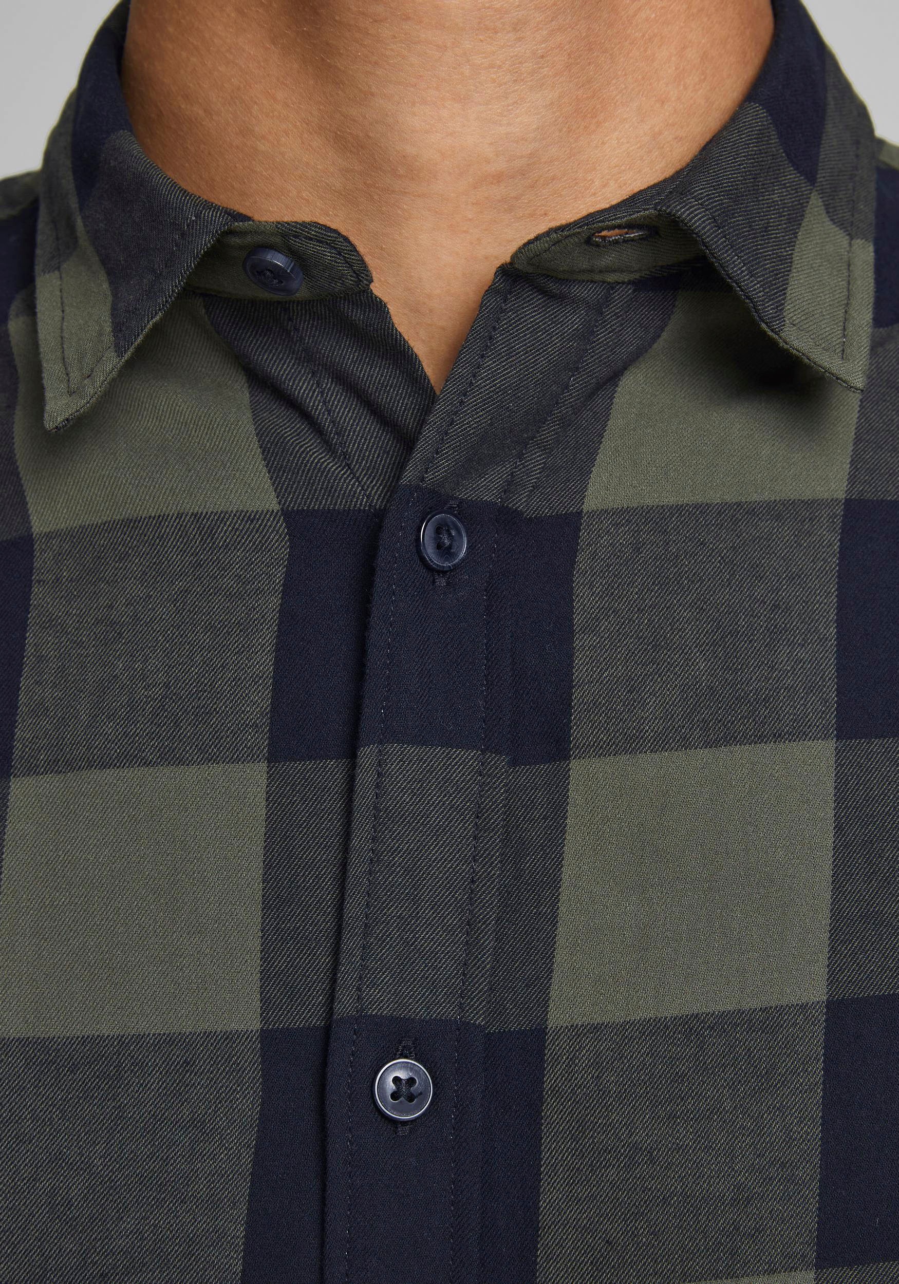 Jack & Jones Karohemd »JJ JJEGINGHAM TWILL SHIRT L/«