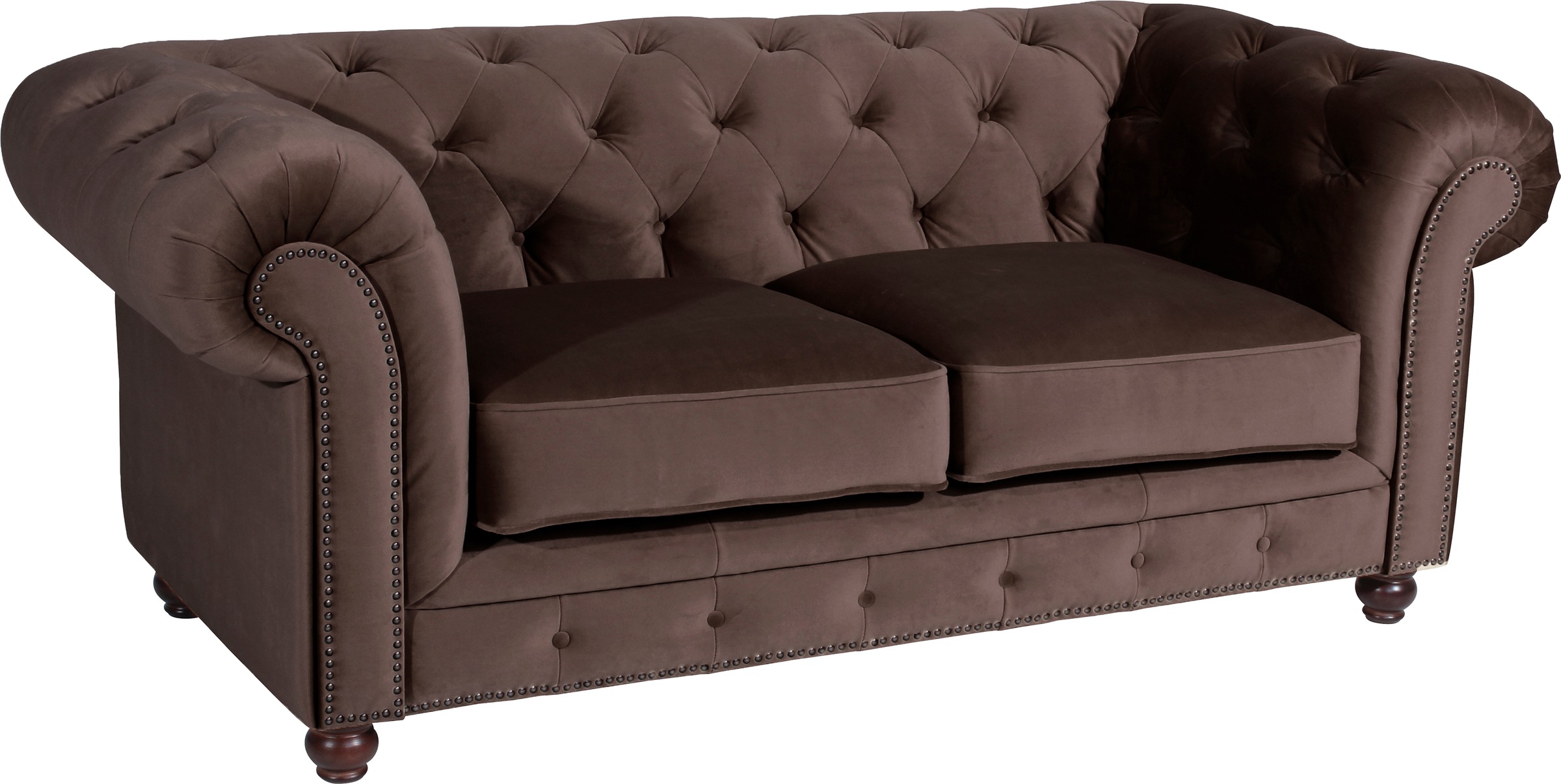 Max Winzer® Polstergarnitur »Old England Chesterfield, hochwertig und elegant«, (3 tlg.), mit edler Knopfheftung, 3-tlg.