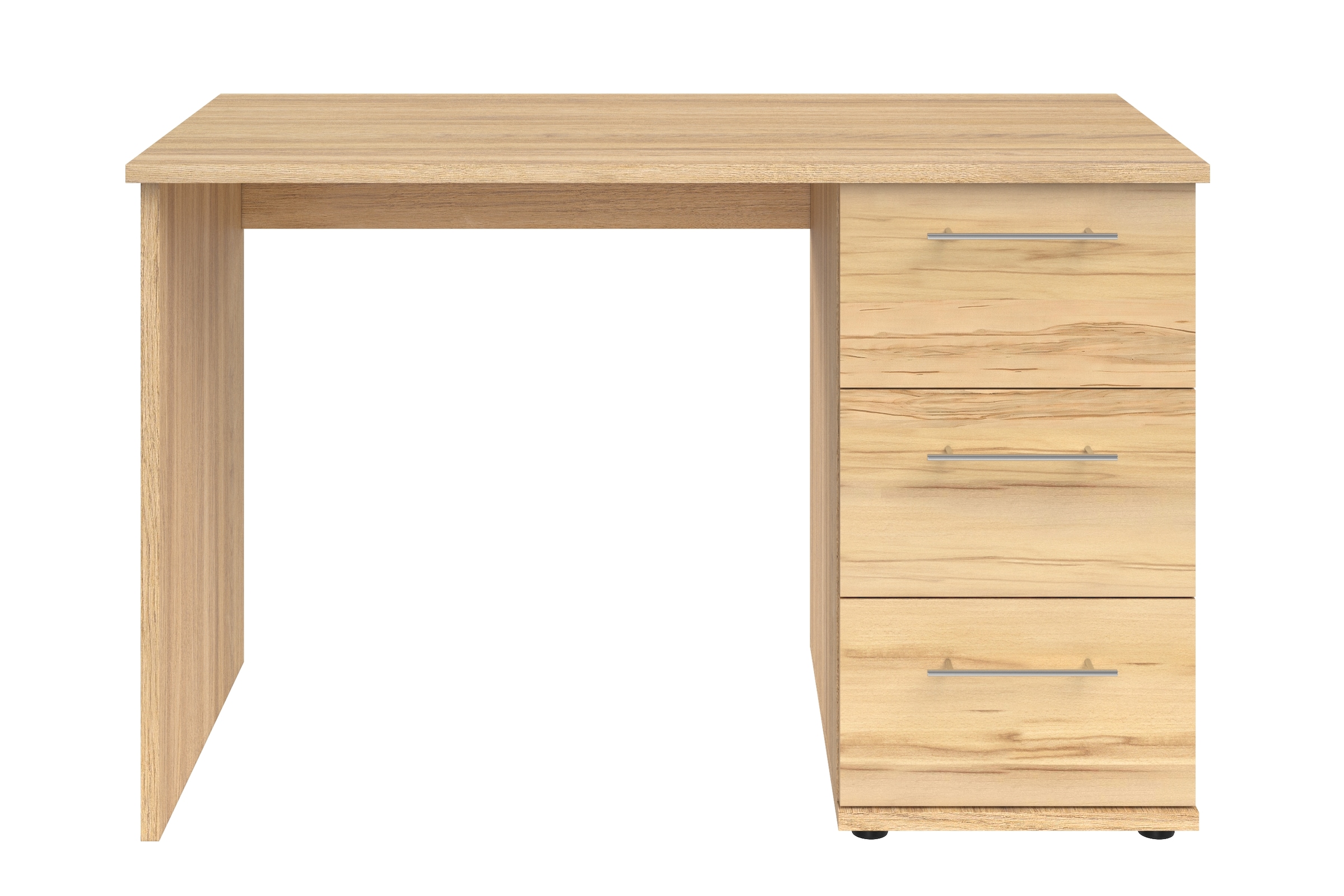 VOGL Möbelfabrik Schreibtisch »Tobi, optional mit Tastaturauszug,«, mit 3 Schubkästen, Breite 115 cm, Made in Germany