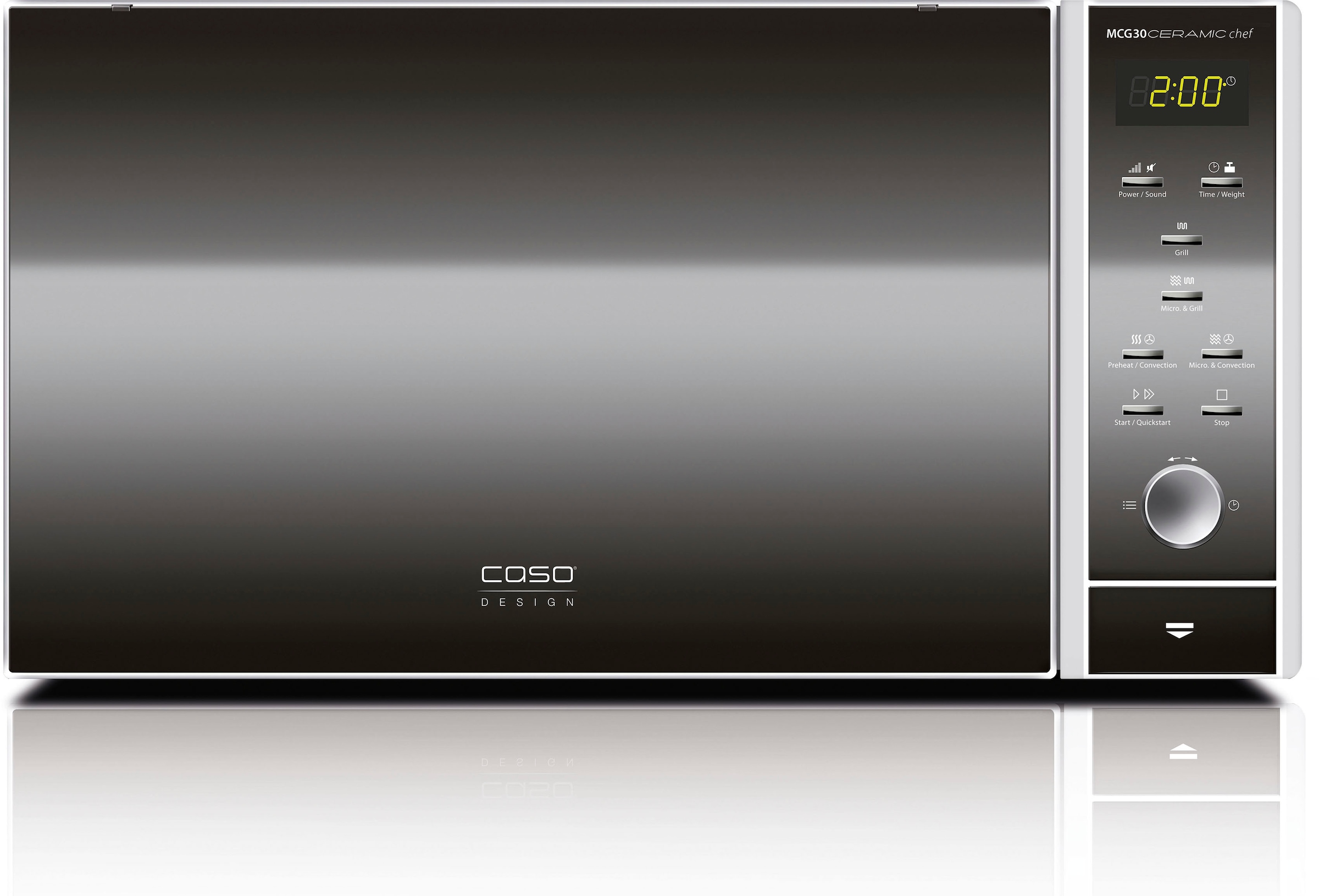 Caso MCG 30 Ceramic Chef Mikrowelle mit Heißluft und Grill
